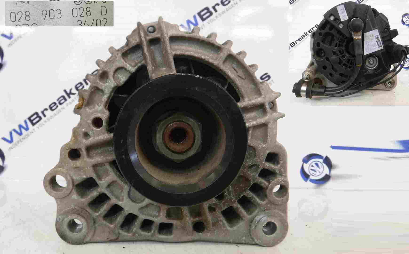 Volkswagen Beetle 2002-2006 1.6 8v Alternator 028903028D 0124325003289