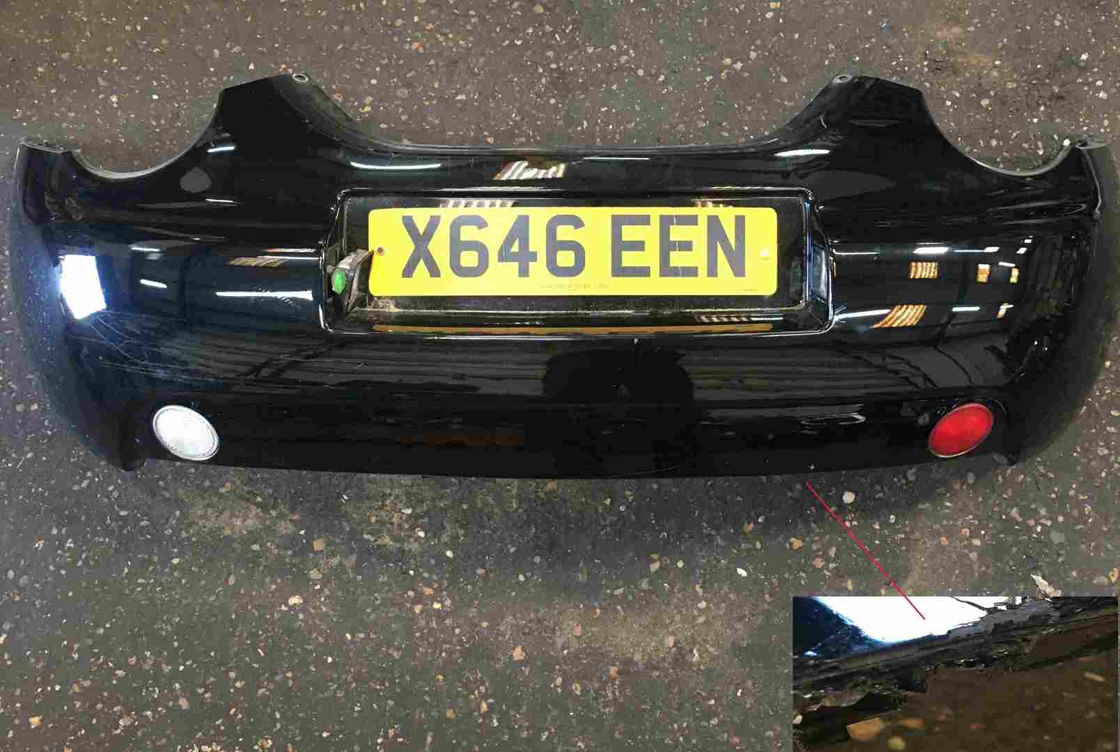 Volkswagen Beetle 1999-2006 Rear Bumper Black L041