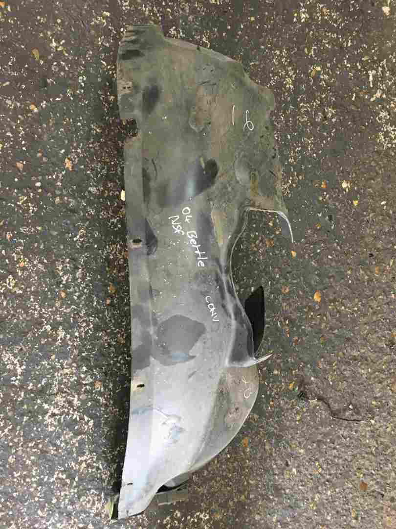 Volkswagen Beetle Convertible 1999-2006 Passenger NSF Front Arch Liner Guard
