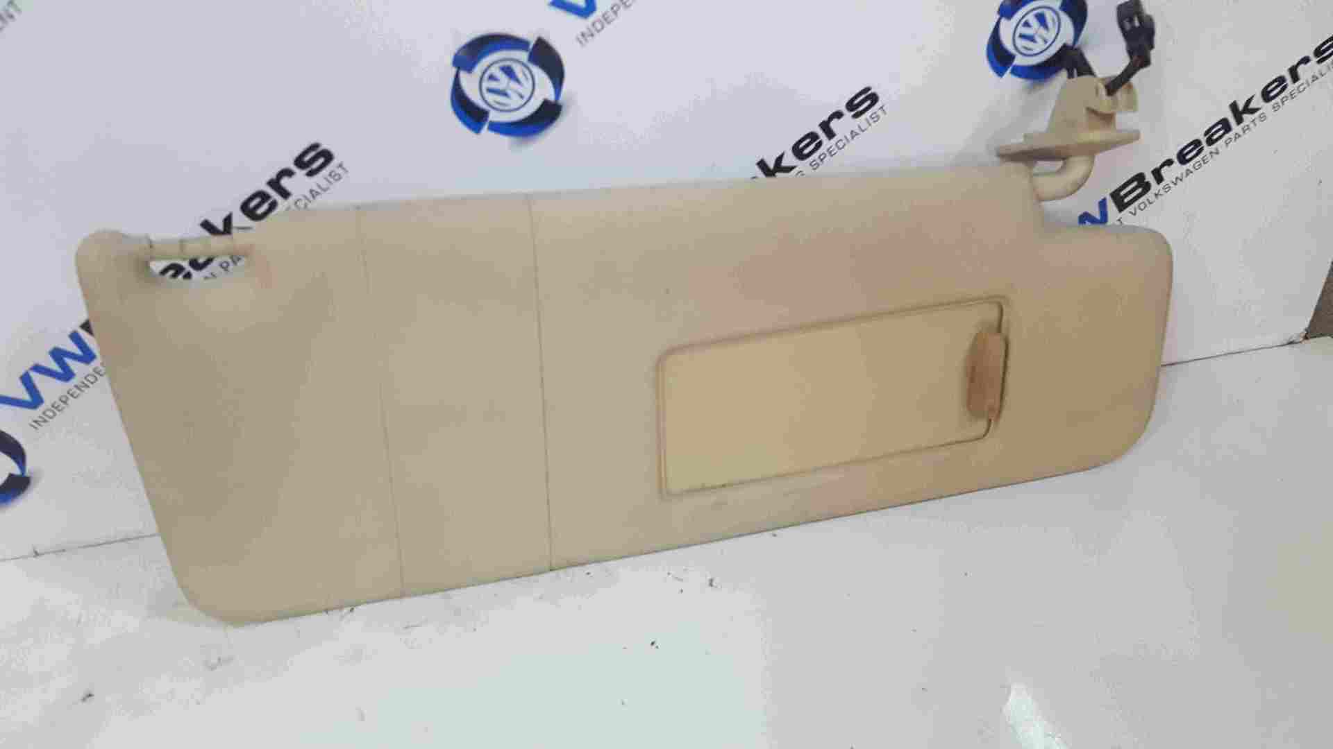 Volkswagen Beetle Convertible 2002-2011 Drivers OSF Front Sun Visor Beige