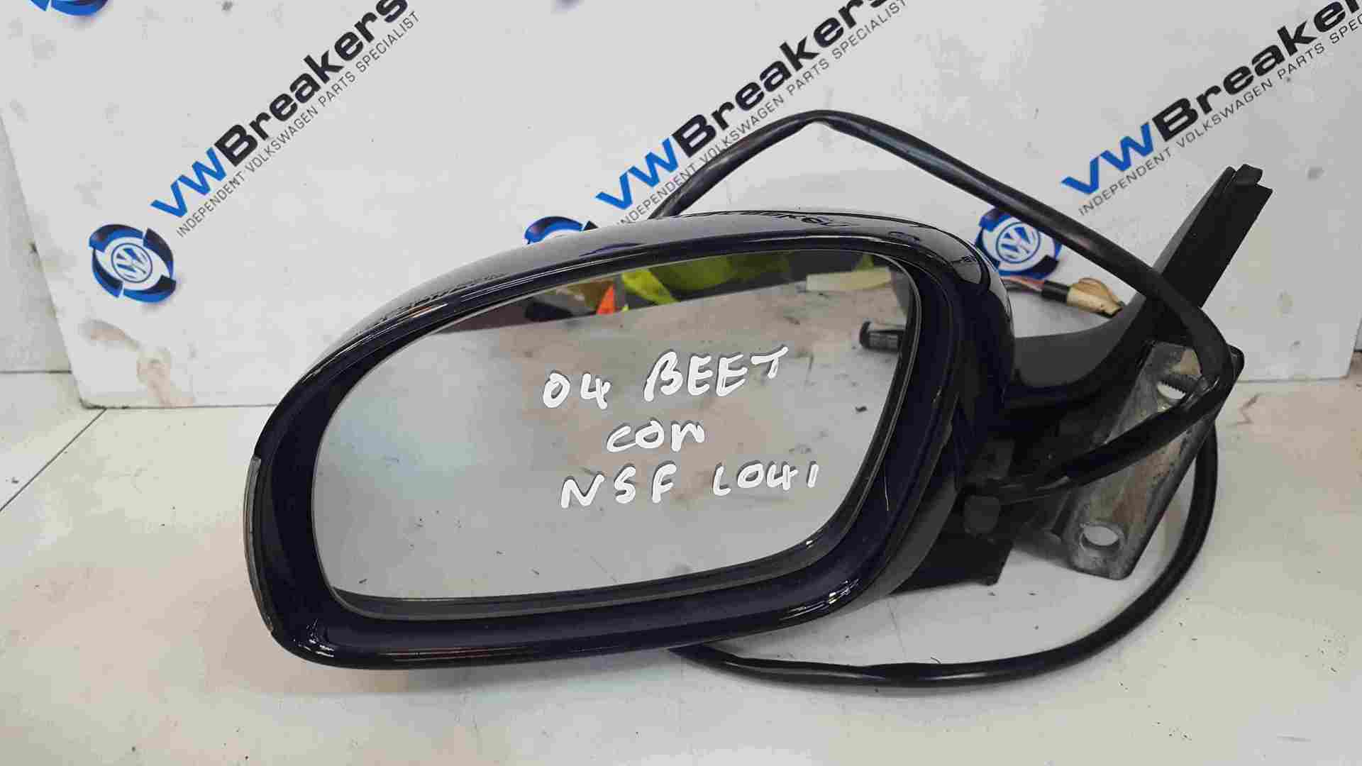 Volkswagen Beetle Convertible 2002-2011 Passenger NS Wing Mirror Black L041
