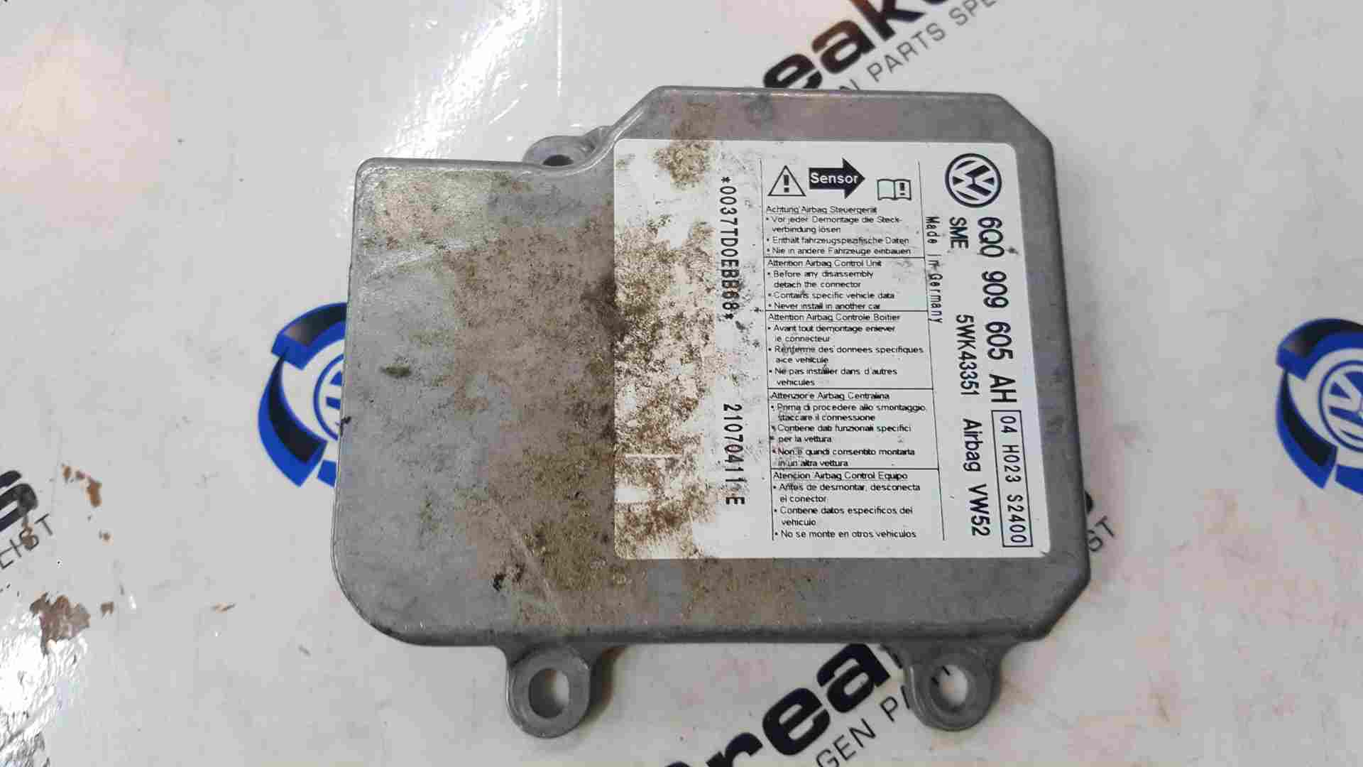 Volkswagen Caddy 2004-2010 Airbag ECU Module Computer 6q0909605ah 1T0807935