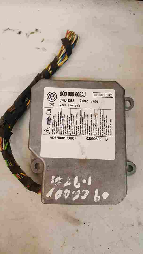 Volkswagen Caddy 2004-2010 Airbag ECU Module Computer 6Q0909605AJ