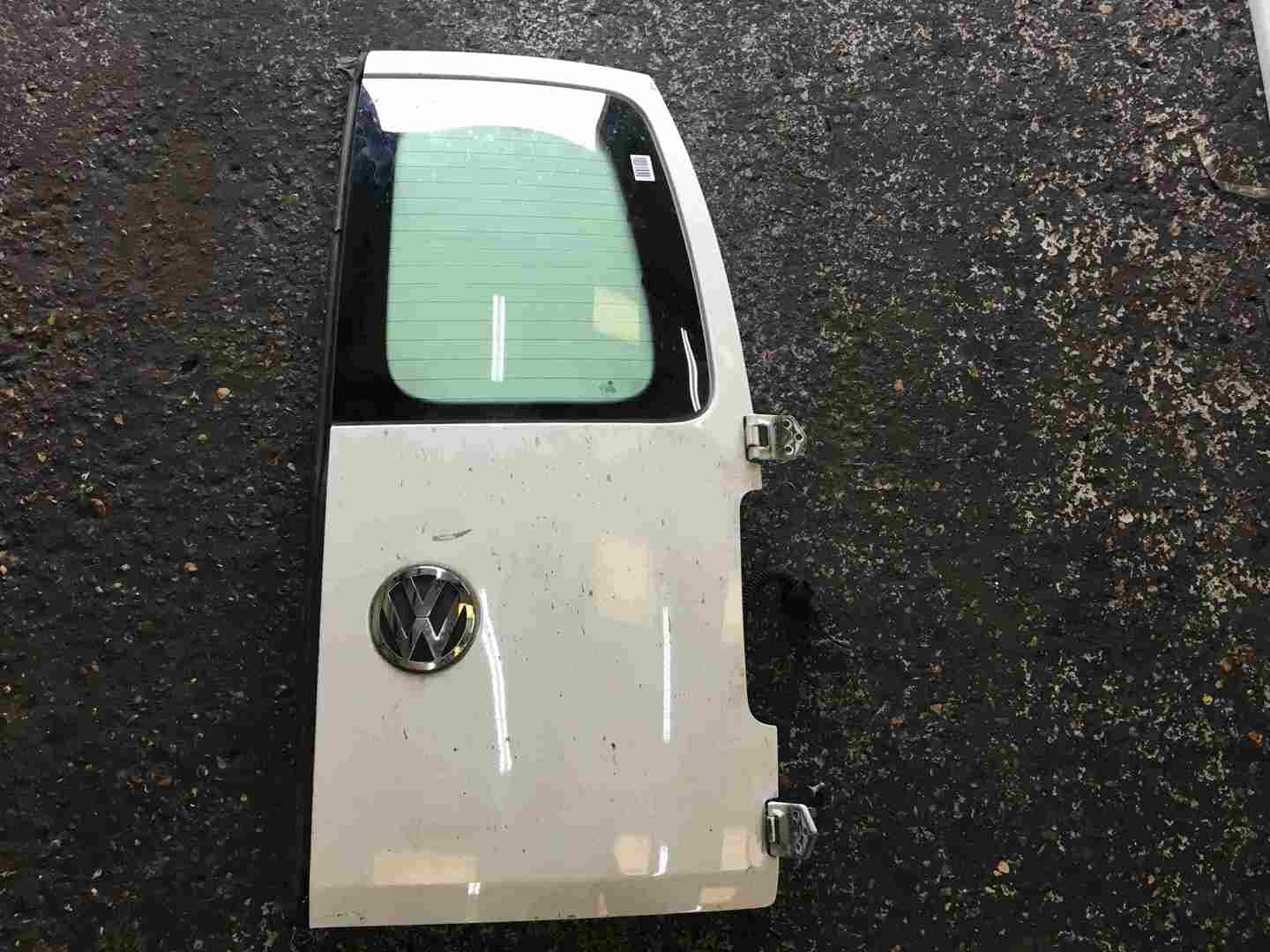 Volkswagen Caddy 2004-2010 Drivers OSR Rear Back Door White LB9A