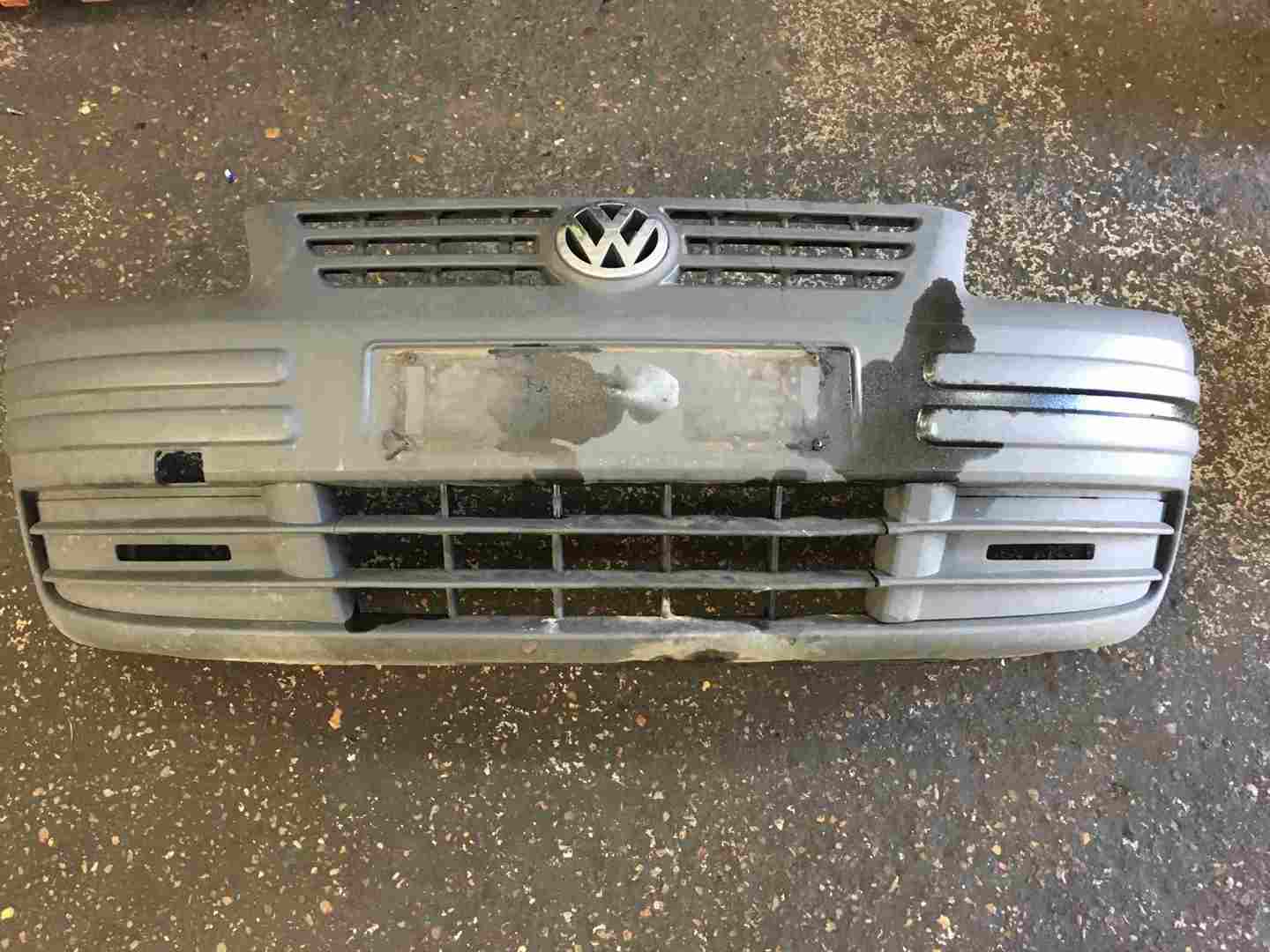 Volkswagen Caddy 2004-2010 Front Bumper Plain Black