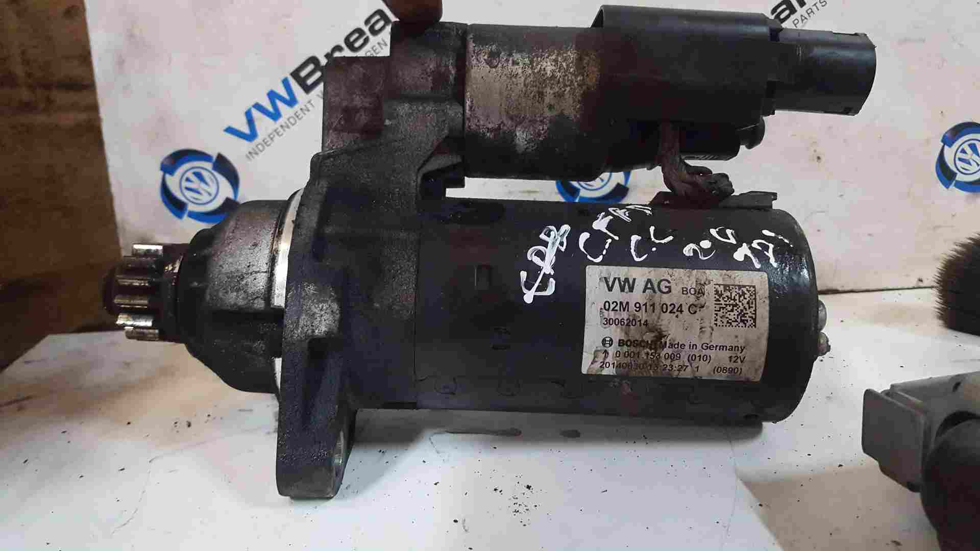 Volkswagen Cc MK1 2012-2017 2.0 Starter Motor Starting  02M911024C