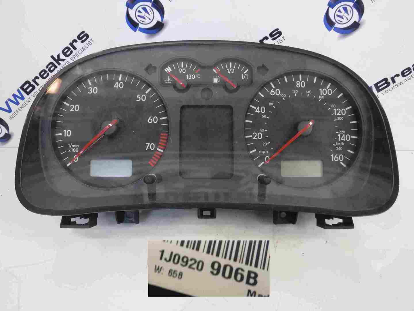Volkswagen Golf MK4 1997-2004 Instrument Panel Dials Gauges Clocks 1J0920906B