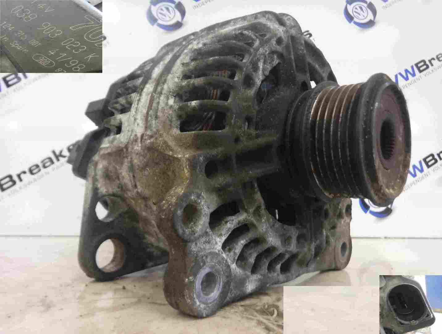 Volkswagen Golf MK4 1997-2004 1.9 TDI 2.0 8v Alternator 038903023K