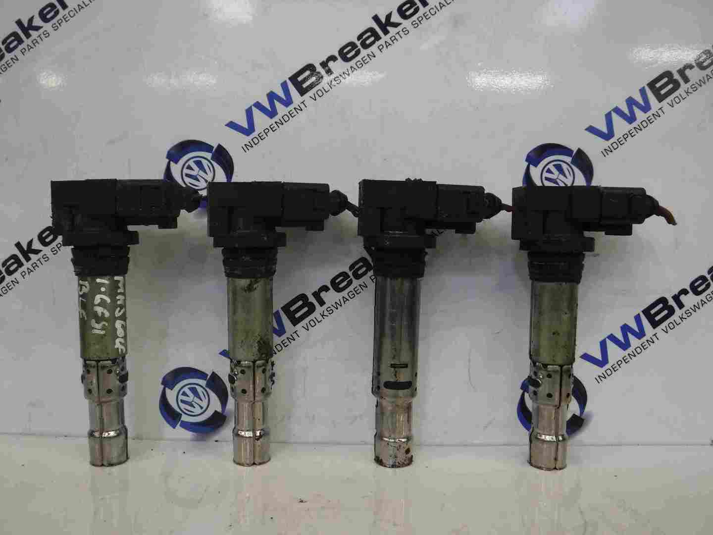Volkswagen Golf MK4 1997-2004 1.4 16V Ignition Coil Pencils X4 Set 1J0973724