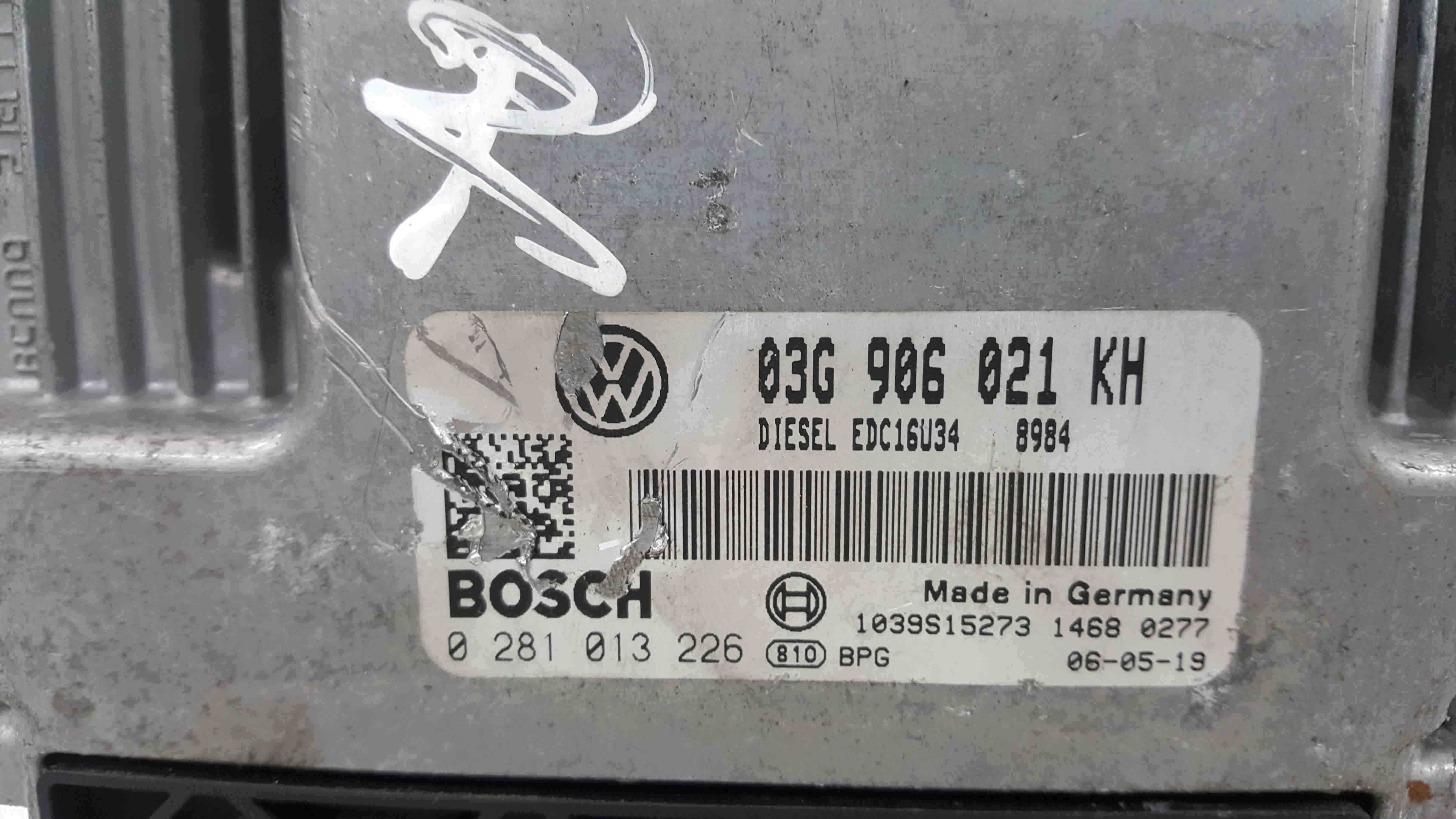 Volkswagen Golf MK4 + Mk5 1997-2009 1.9 TDi Engine Control Unit ECU 03G906021KH