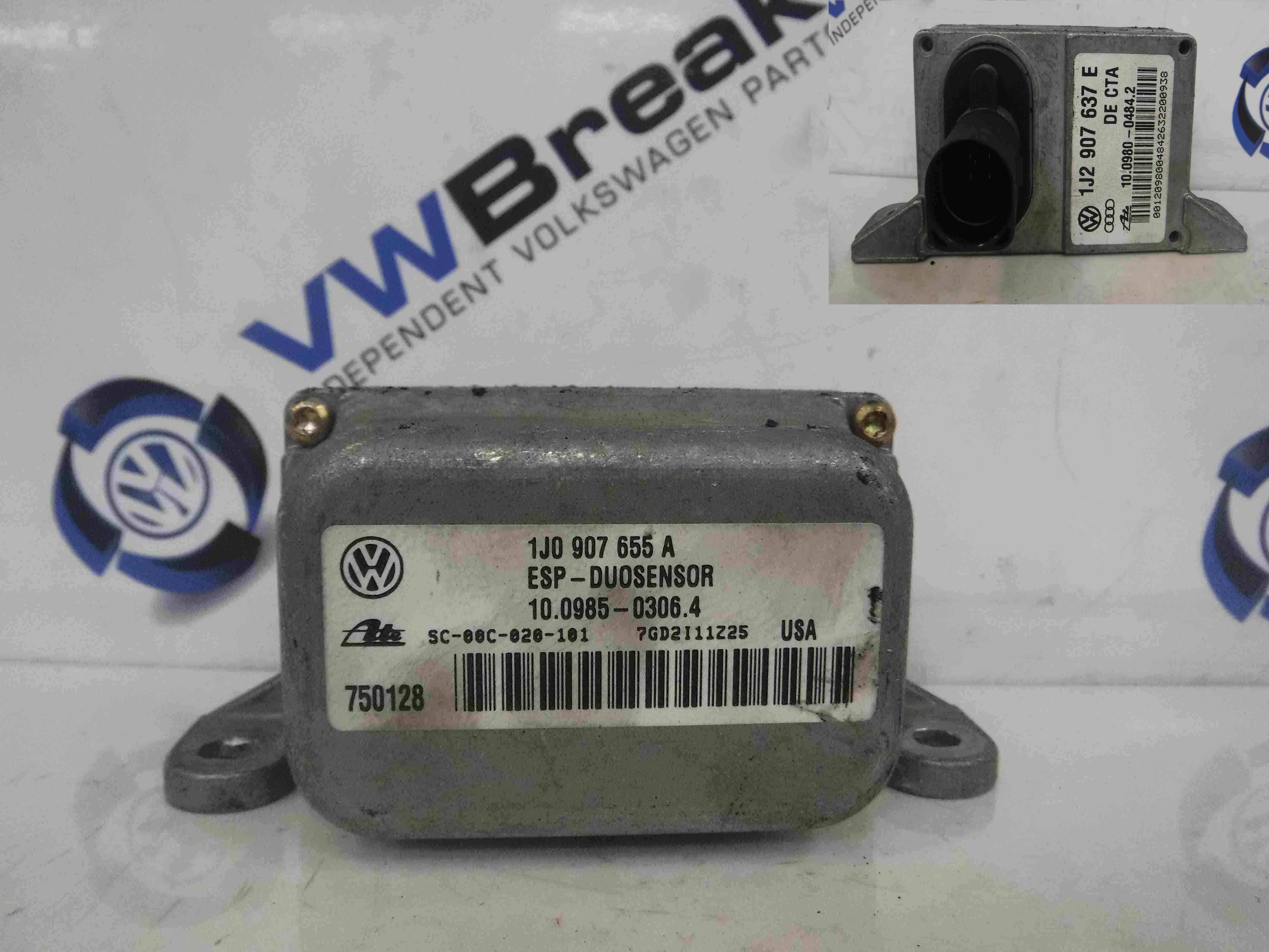 Volkswagen Golf MK4 1997-2004 Acceleration ESP YAW Rate Sensor 1J0907655A