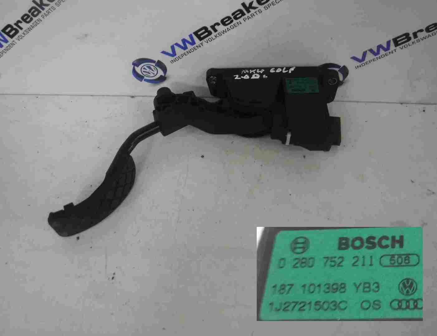 Volkswagen Golf MK4 1997-2004 Accelerator Pedal Throttle 1J2721503C