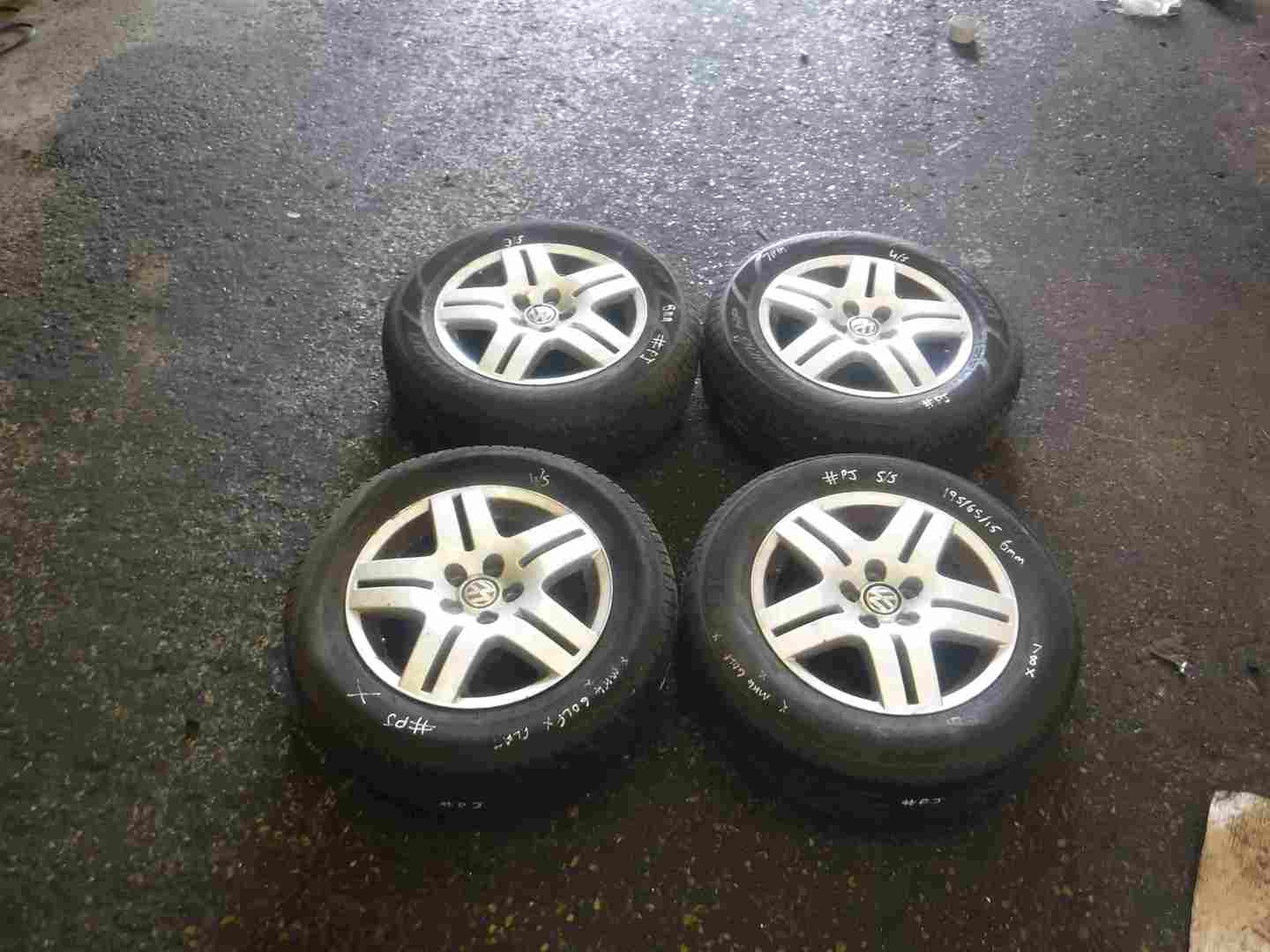 Volkswagen Golf MK4 1997-2004 Avus Alloy Wheels Set 15inch 4/5 1j0601025Q
