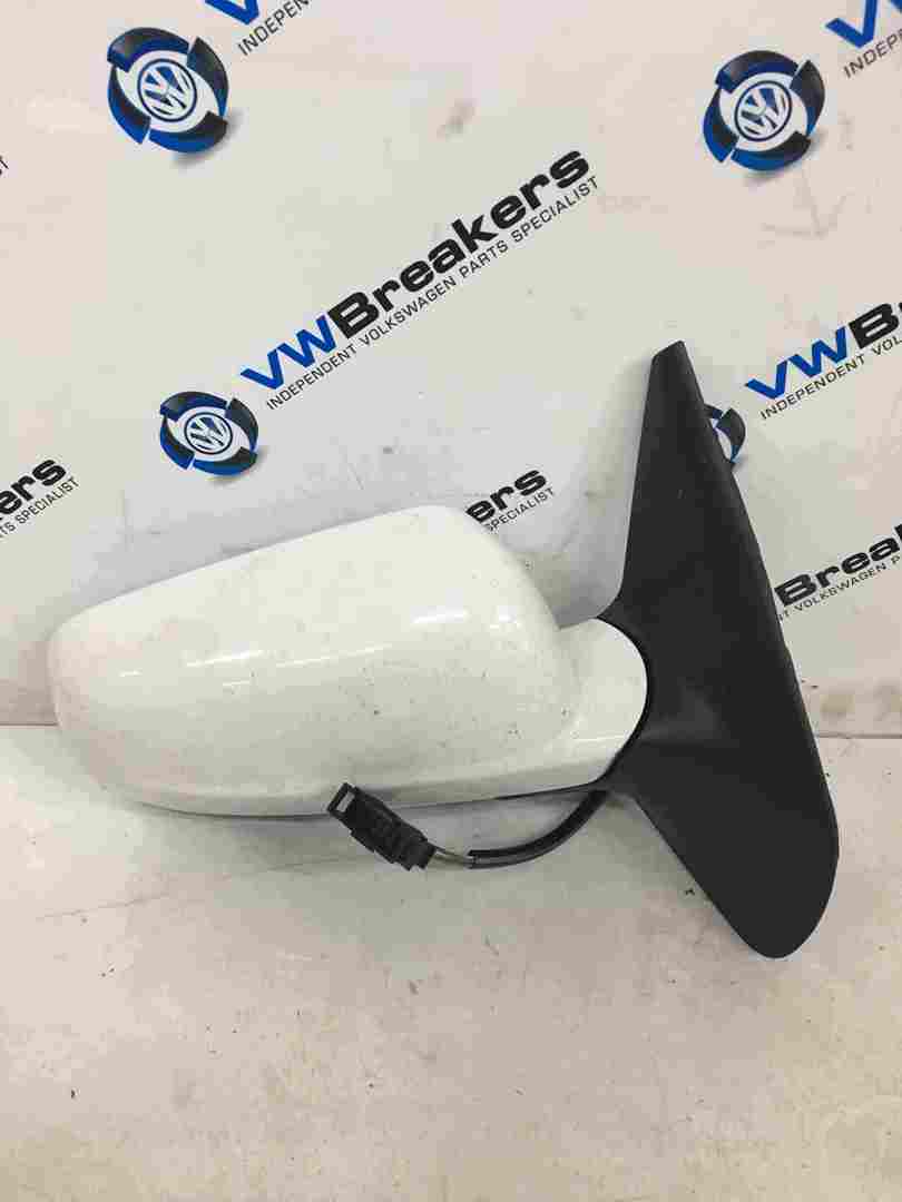Volkswagen Golf MK4 1997-2004 Drivers OSF Front Wing Mirror White LB9A