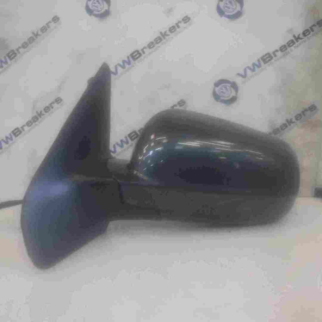Volkswagen Golf MK4 1997-2004 Passenger NS Wing Mirror Grey Blue LC7V