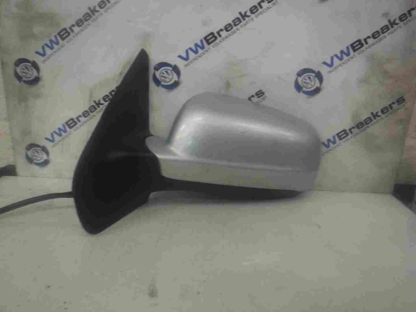 Volkswagen Golf MK4 1997-2004 Passenger NS Wing Mirror Silver LA7W Electric