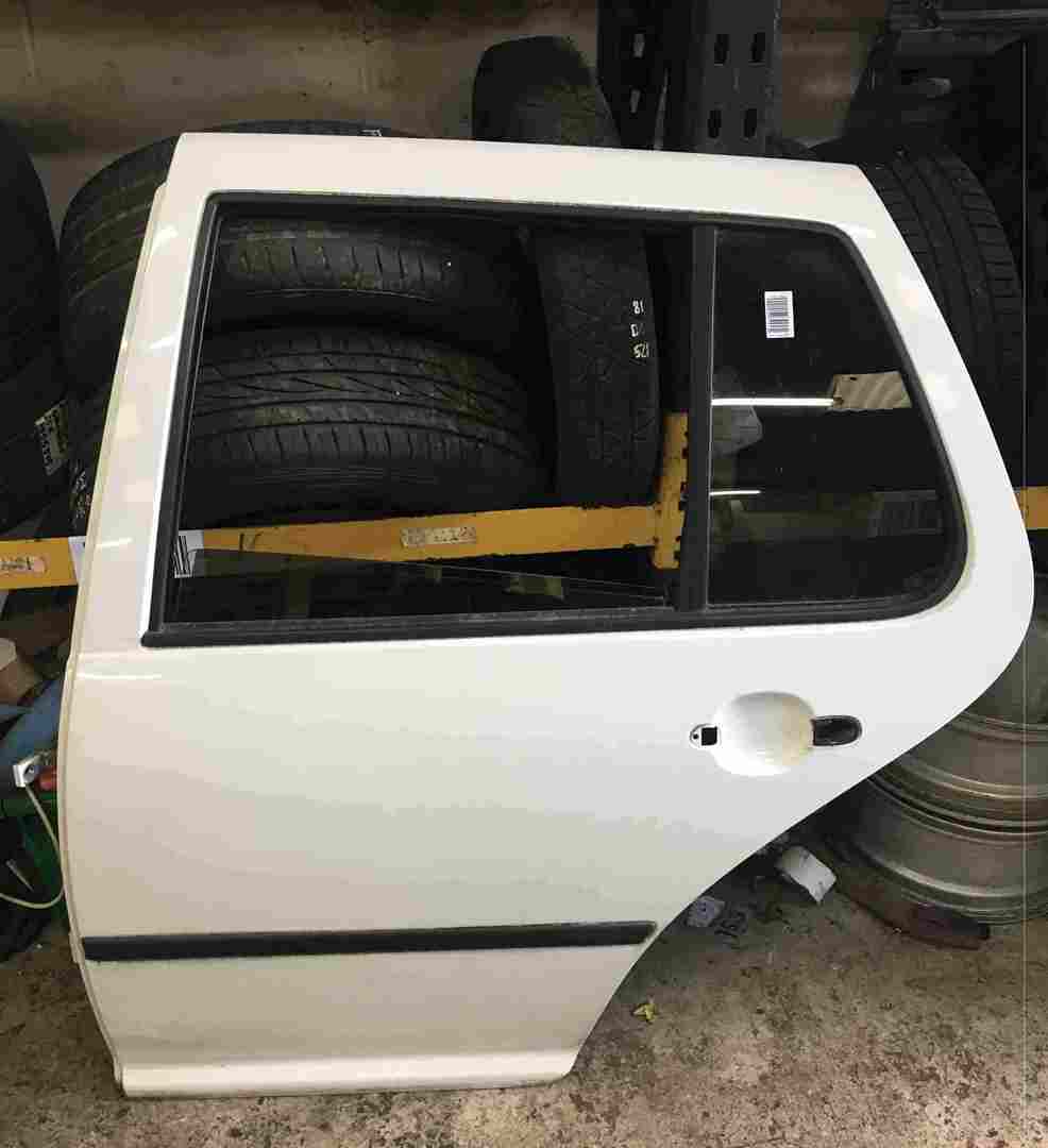 Volkswagen Golf MK4 1997-2004 Passenger NSR Rear Door Whte LB9A