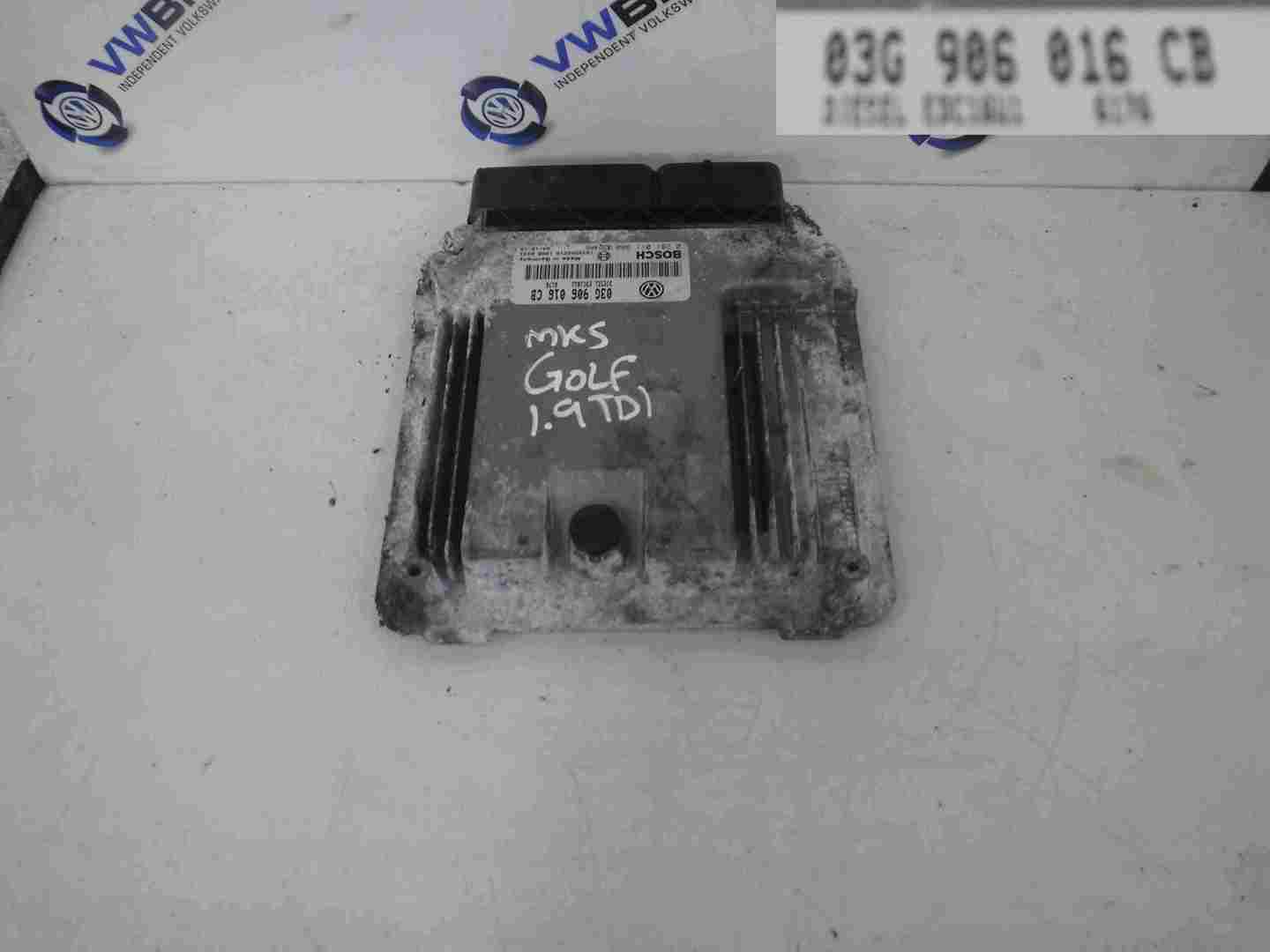 Volkswagen Golf MK5 2003-2009 1.9 tDi Engine Control Unit ECU 03G906016cb