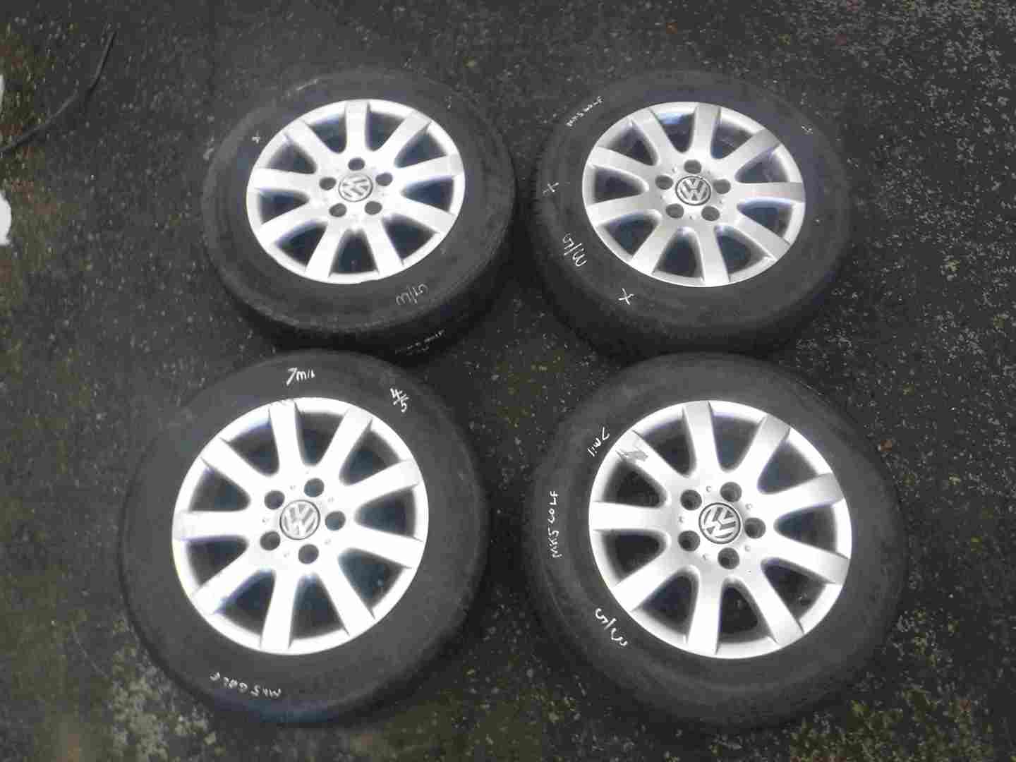 Volkswagen Golf MK5 2003-2009 Borbet Alloy Wheels Set X4 15inch 4/5 1K0601025A