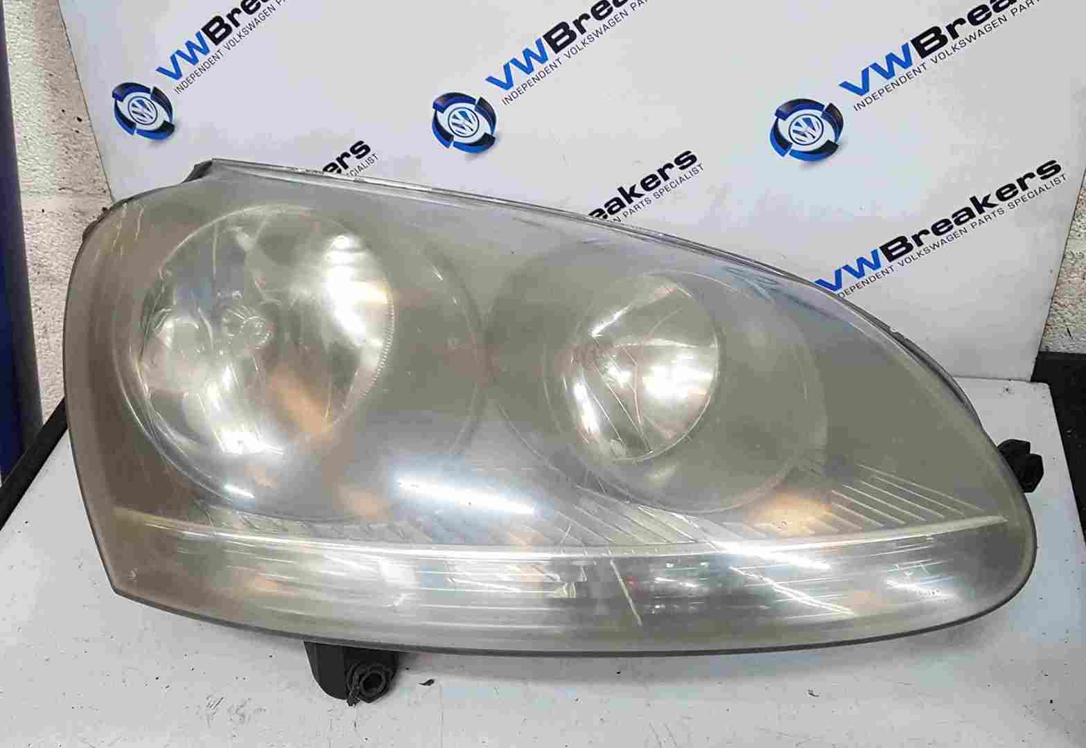 Volkswagen Golf MK5 2003-2009 Drivers OSF Front Headlight Cloudy 03G906252B