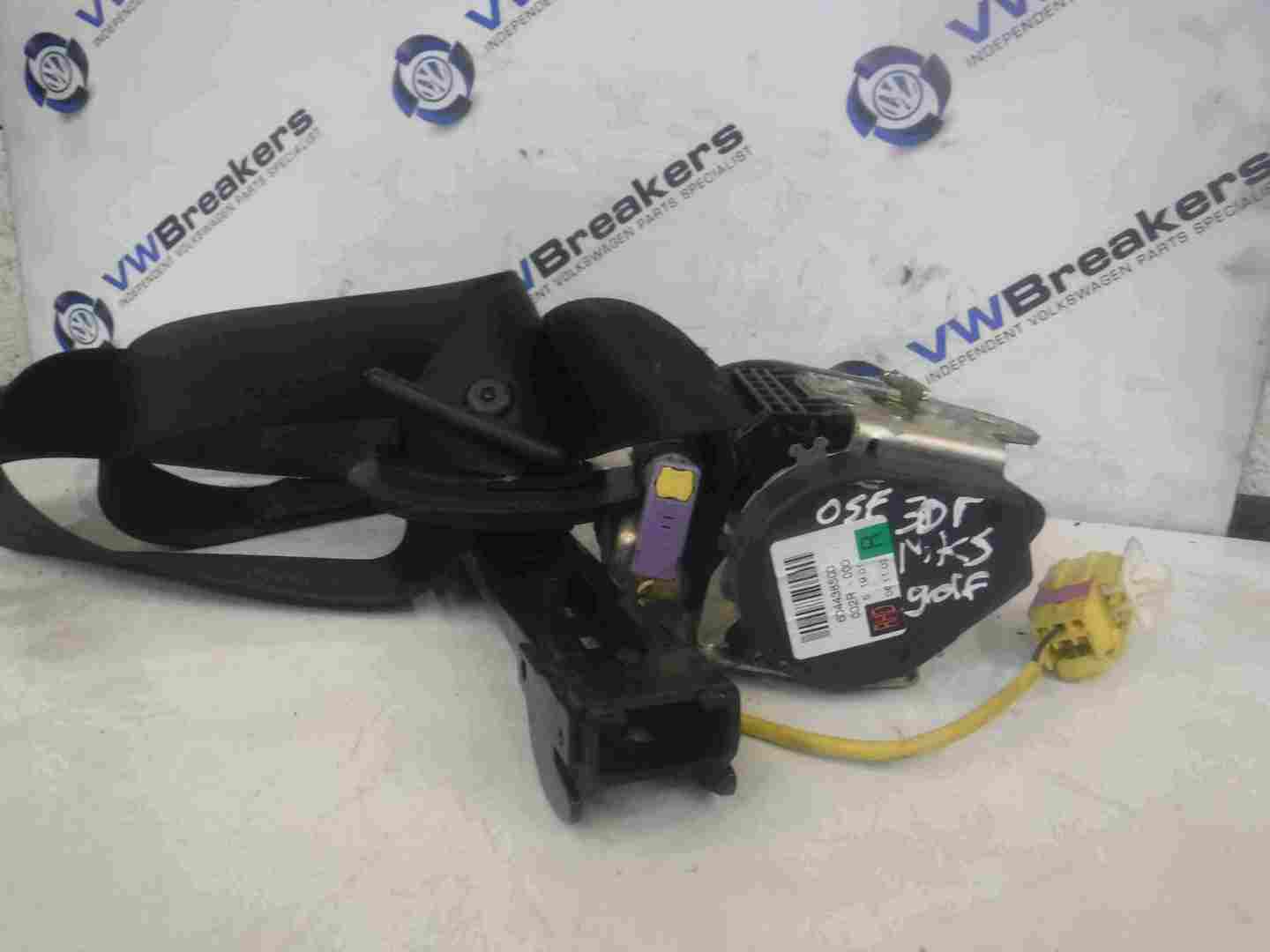 Volkswagen Golf MK5 2003-2009 Drivers OSF Front Seat Belt 3door 604438500