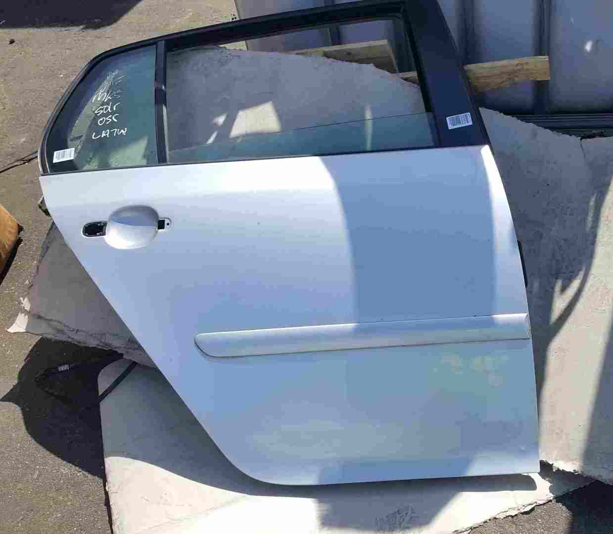 Volkswagen Golf MK5 2003-2009 Drivers OSR Rear Door Silver LA7W