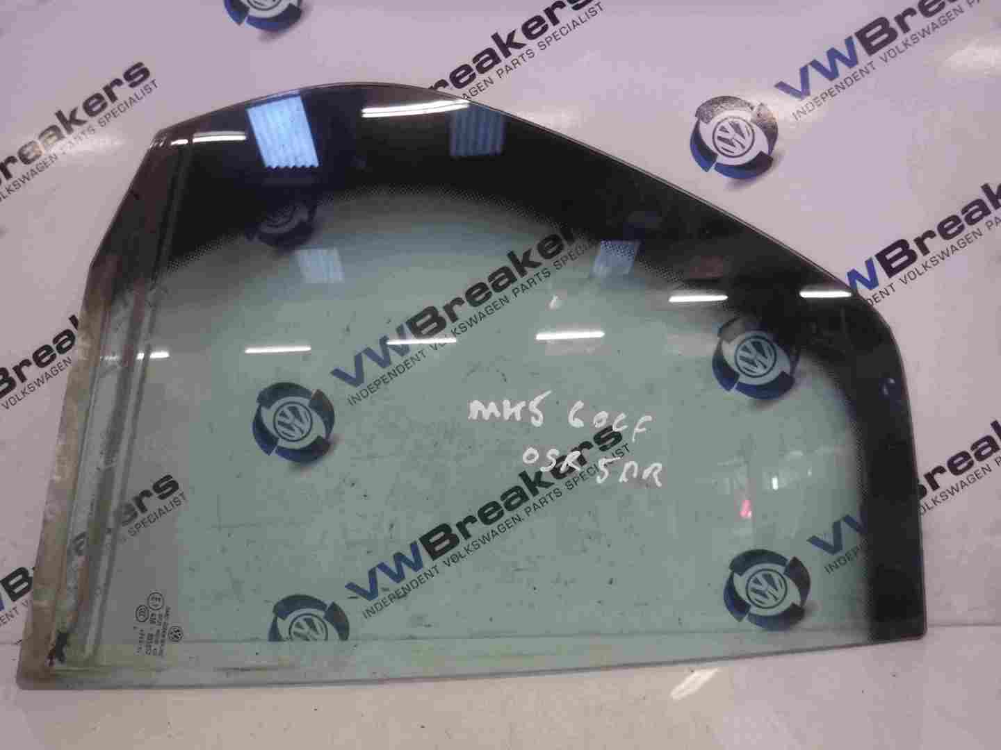 Volkswagen Golf MK5 2003-2009 Drivers OSR Rear Door Window