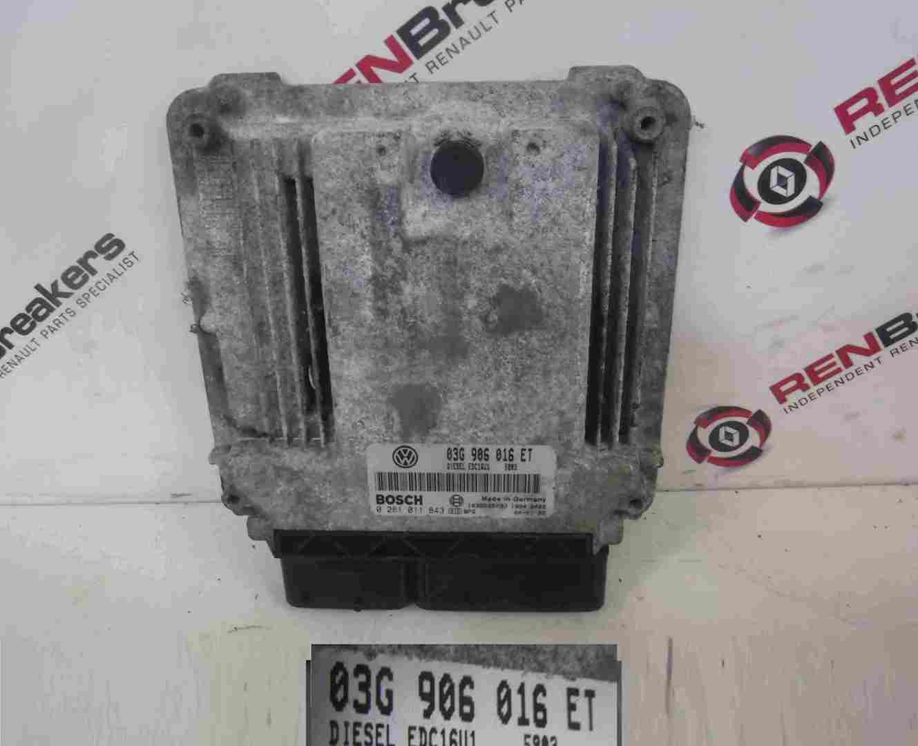 Volkswagen Golf MK5 2003-2009 Engine Control Unit ECU Computer 03G906016ET