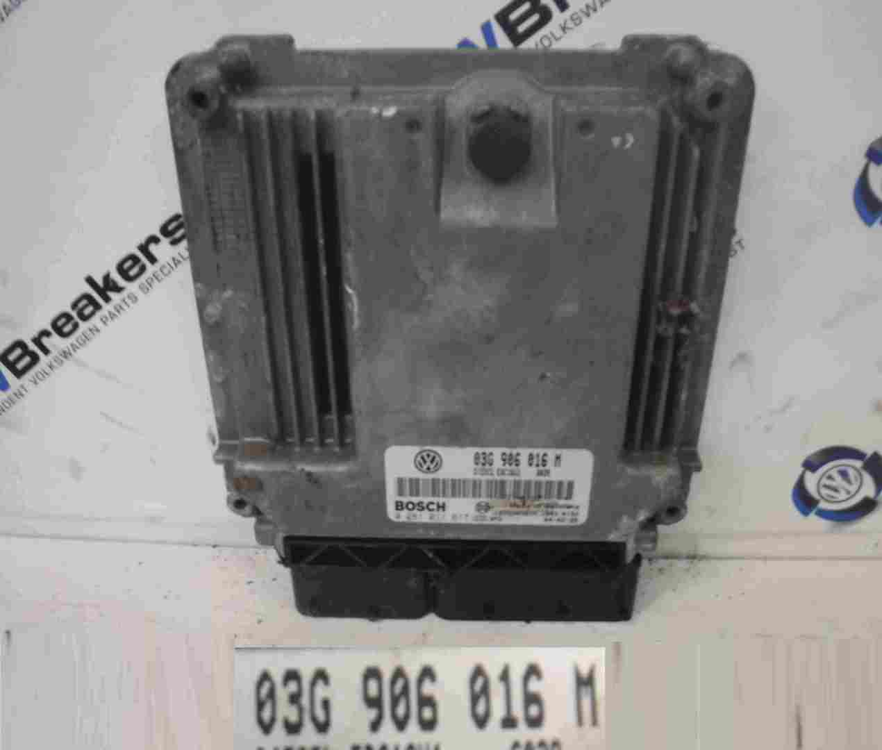 Volkswagen Golf MK5 2003-2009 Engine Control Unit ECU Computer 03G906016M