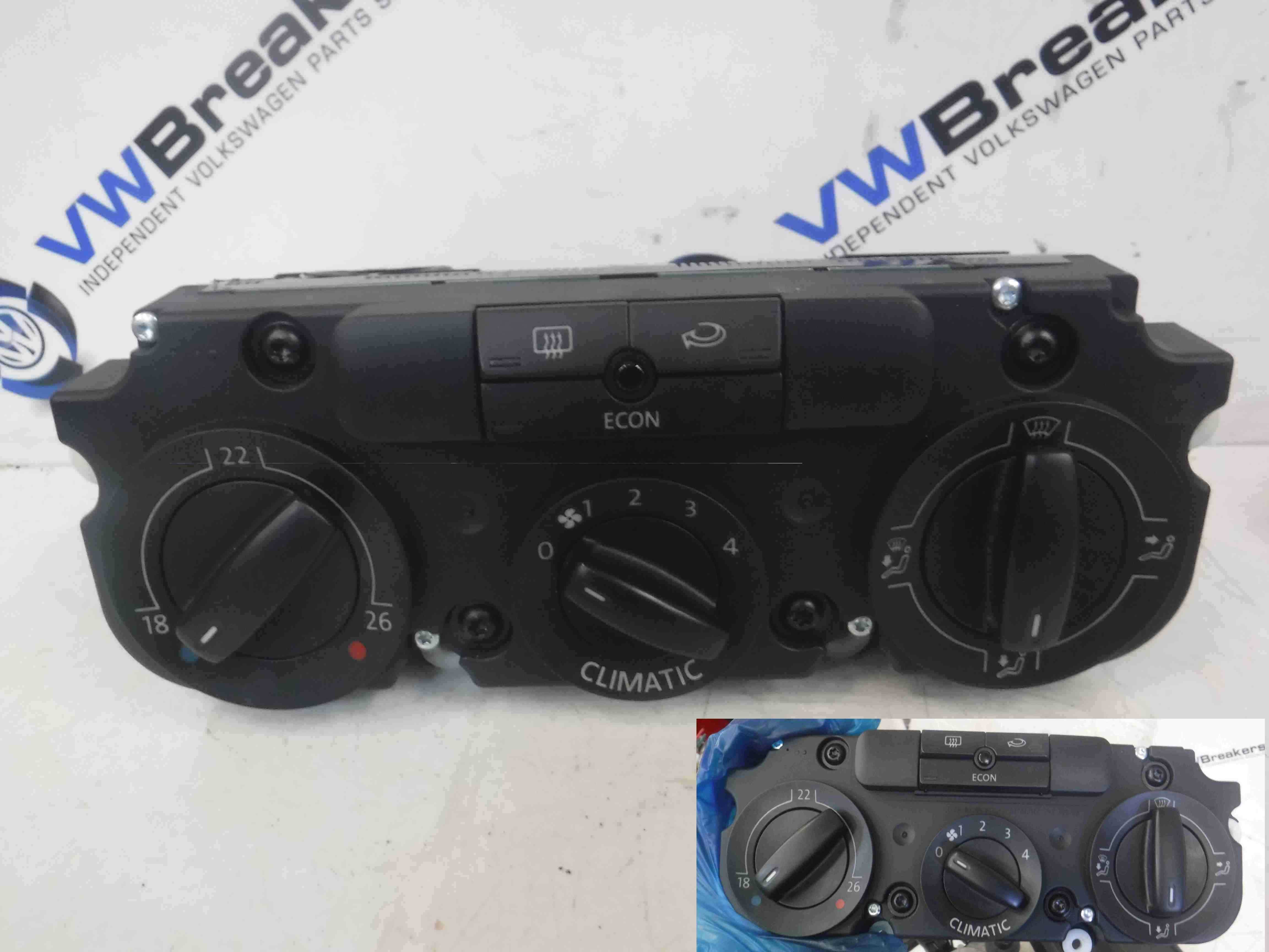 Volkswagen Golf MK5 2003-2009 Heater Controls Switches Dials Panel Climatic