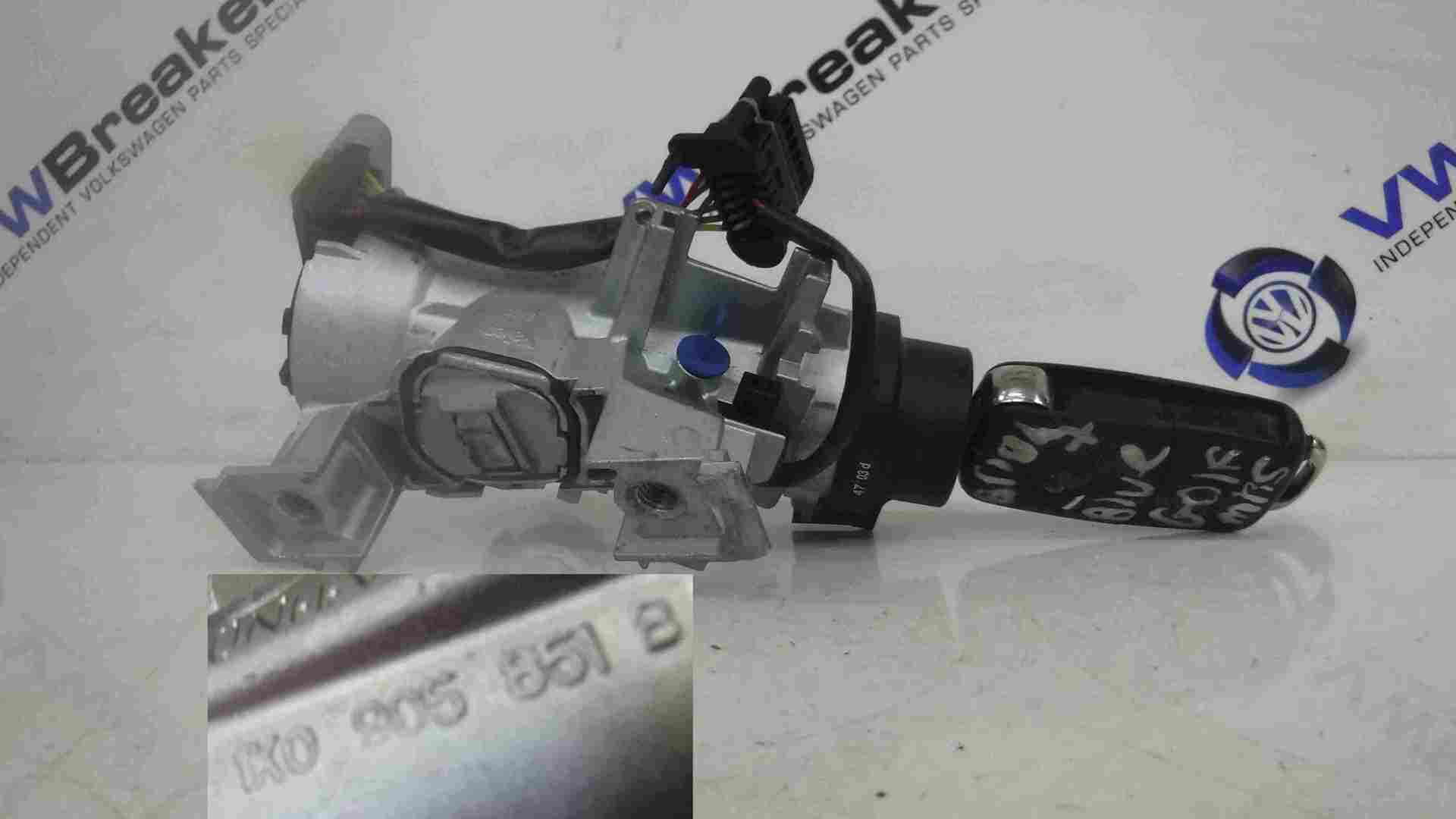 Volkswagen Golf MK5 2003-2009 Ignition Barrel + Key 1k0905851B