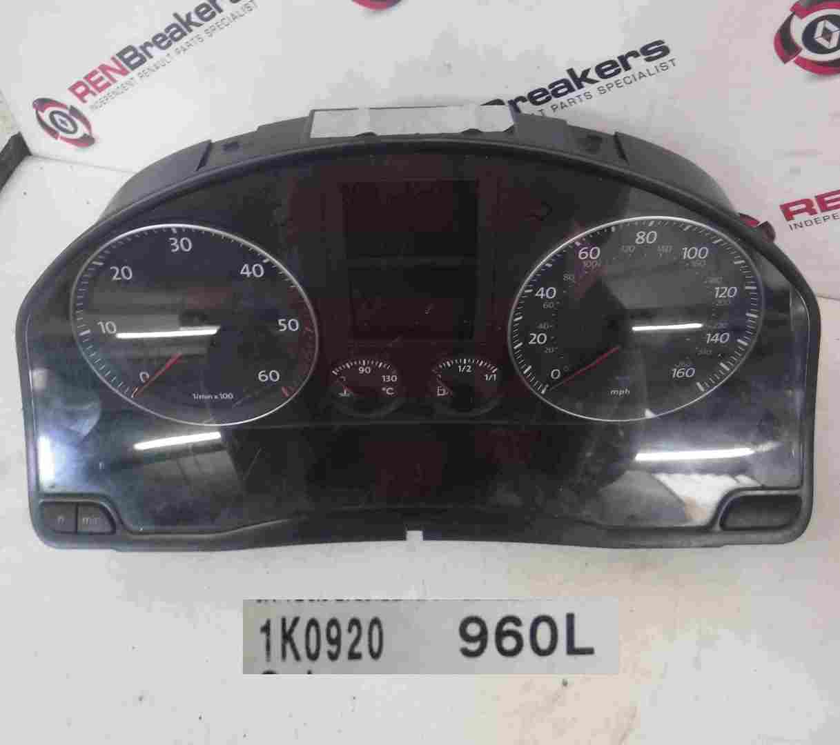 Volkswagen Golf MK5 2003-2009 Instrument Panel Dials Gauges Clocks 1K0920960L