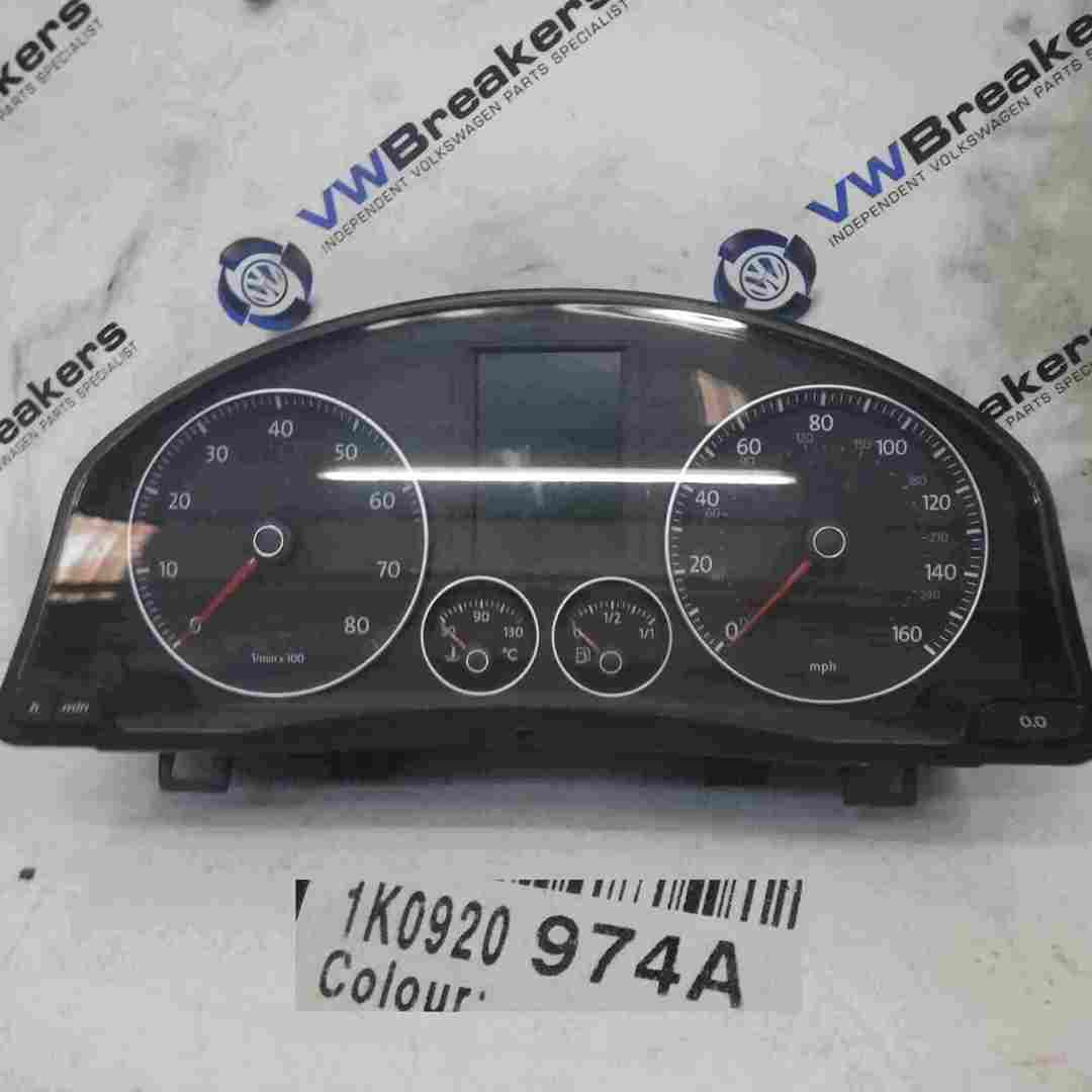 Volkswagen Golf MK5 2003-2009 Instrument Panel Dials Gauges Clocks 1K0920974A