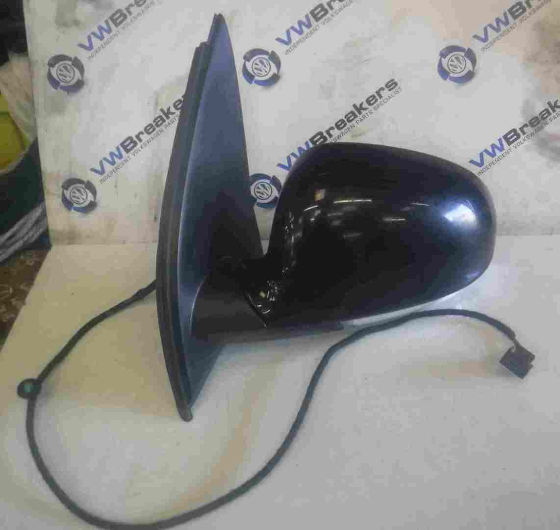 Volkswagen Golf MK5 2003-2009 Passenger NS Wing Mirror Black L041