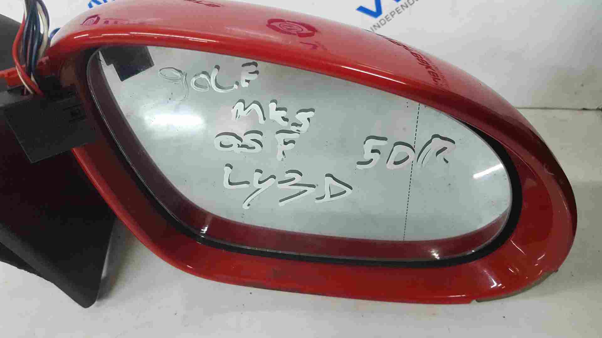 Volkswagen Golf MK5 2003-2009 Drivers Os Wing Mirror RED Ly3d off side