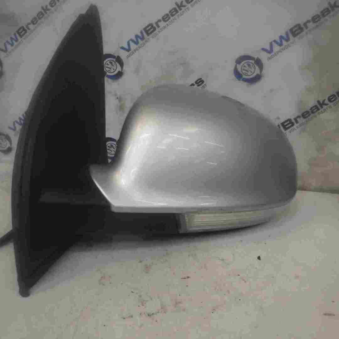 Volkswagen Golf MK5 2003-2009 Passenger NS Wing Mirror Silver LA7W 1ko857933