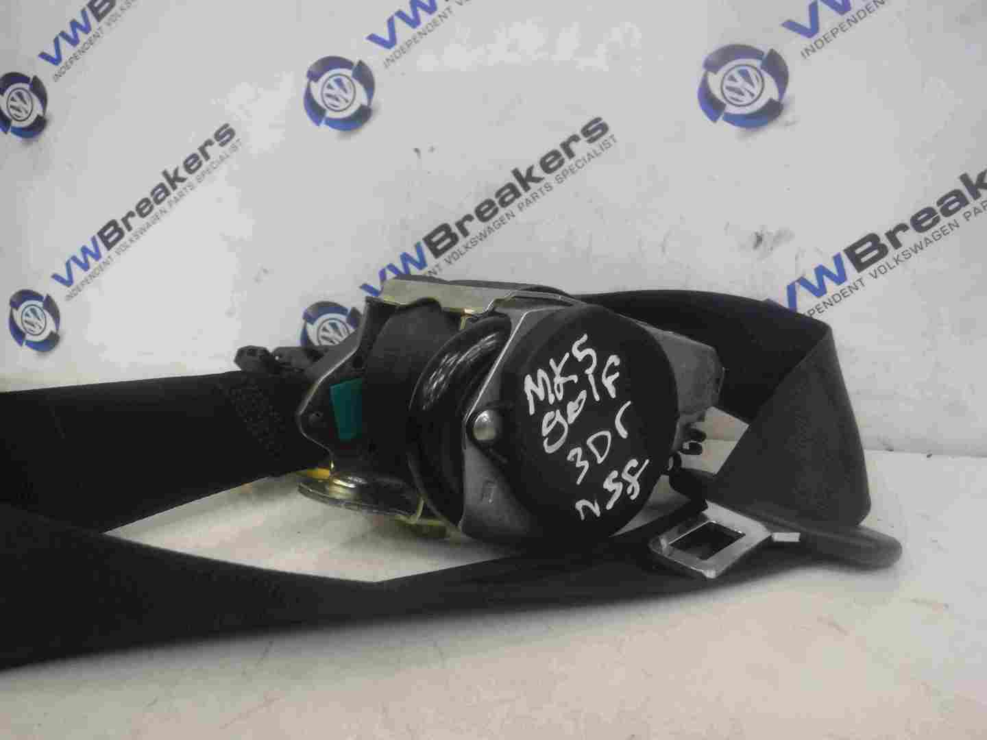 Volkswagen Golf MK5 2003-2009 Passenger NSF Front Seat Belt 3dr 609628400