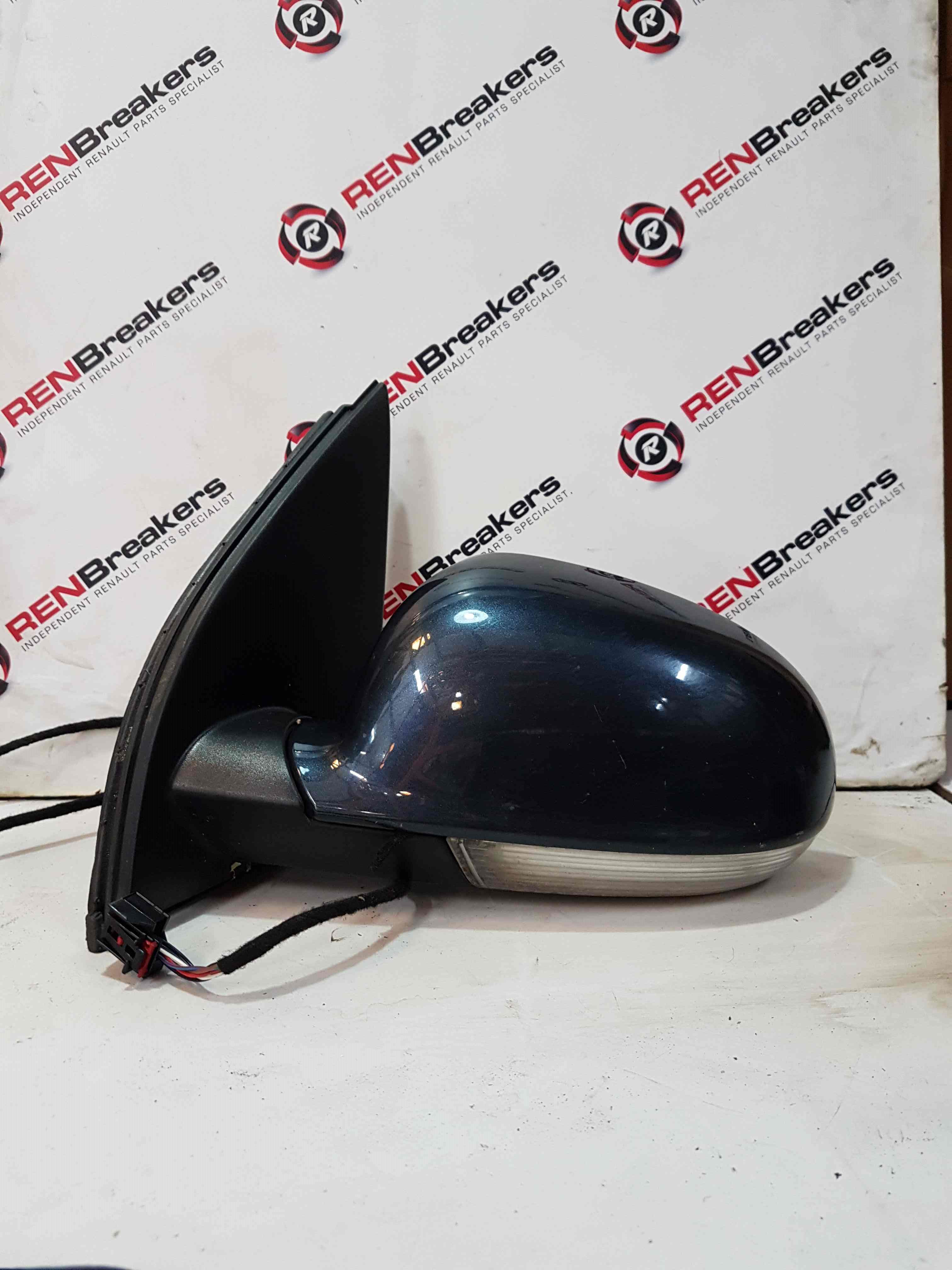 Volkswagen Golf MK5 2003-2009 Passenger NSF Front Wing Mirror Blue Lc5f