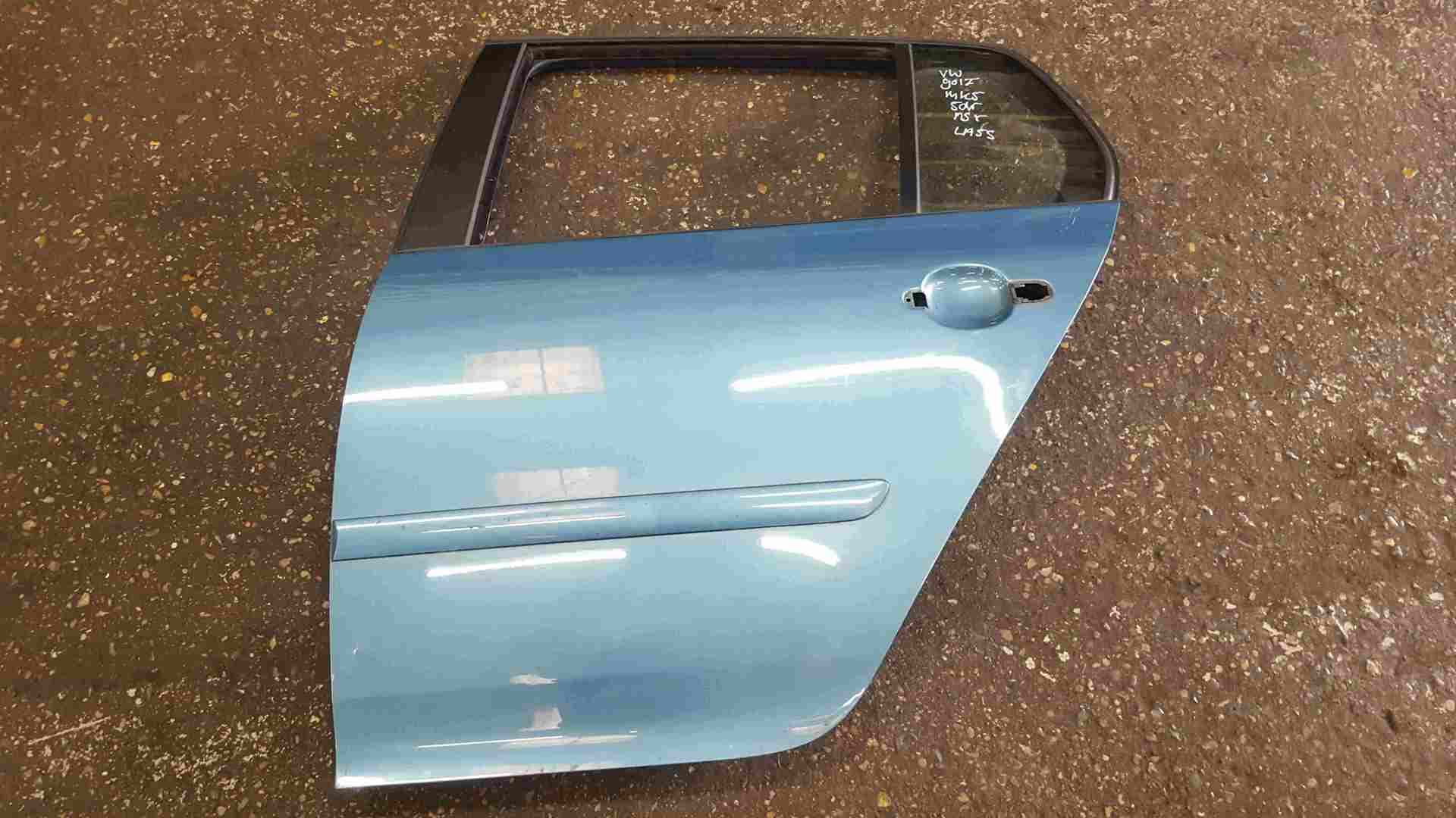 Volkswagen Golf MK5 2003-2009 Passenger NSR Rear Door Blue LA5S