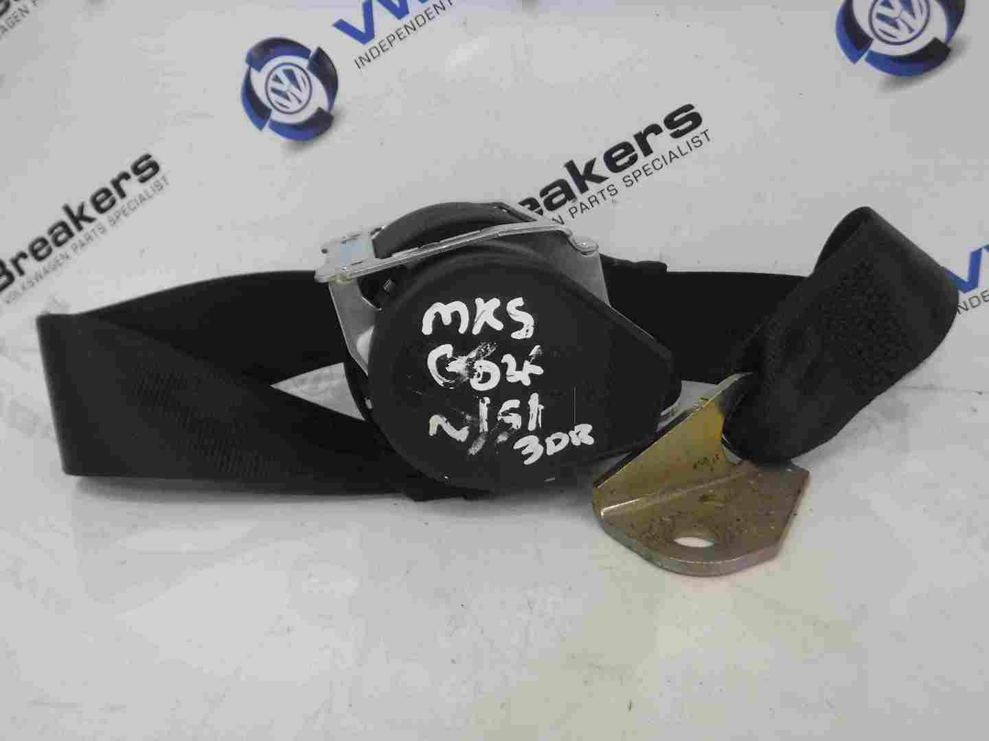 Volkswagen Golf MK5 2003-2009 Passenger NSR Rear Seat Belt 603574600