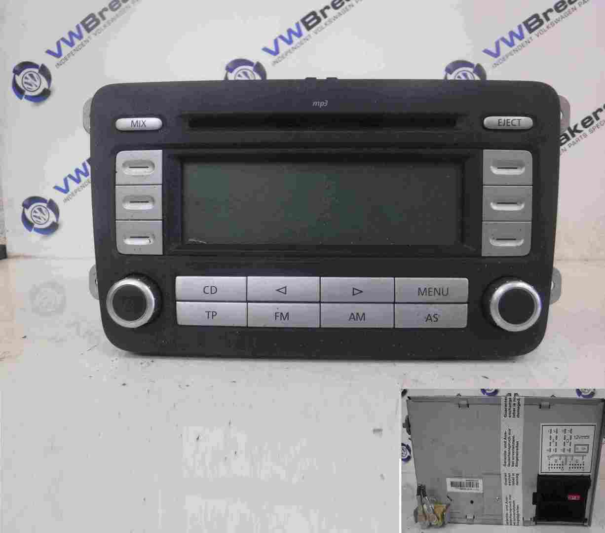 Volkswagen Golf MK5 2003-2009 Radio Cd Player Unit 1K0035186AD