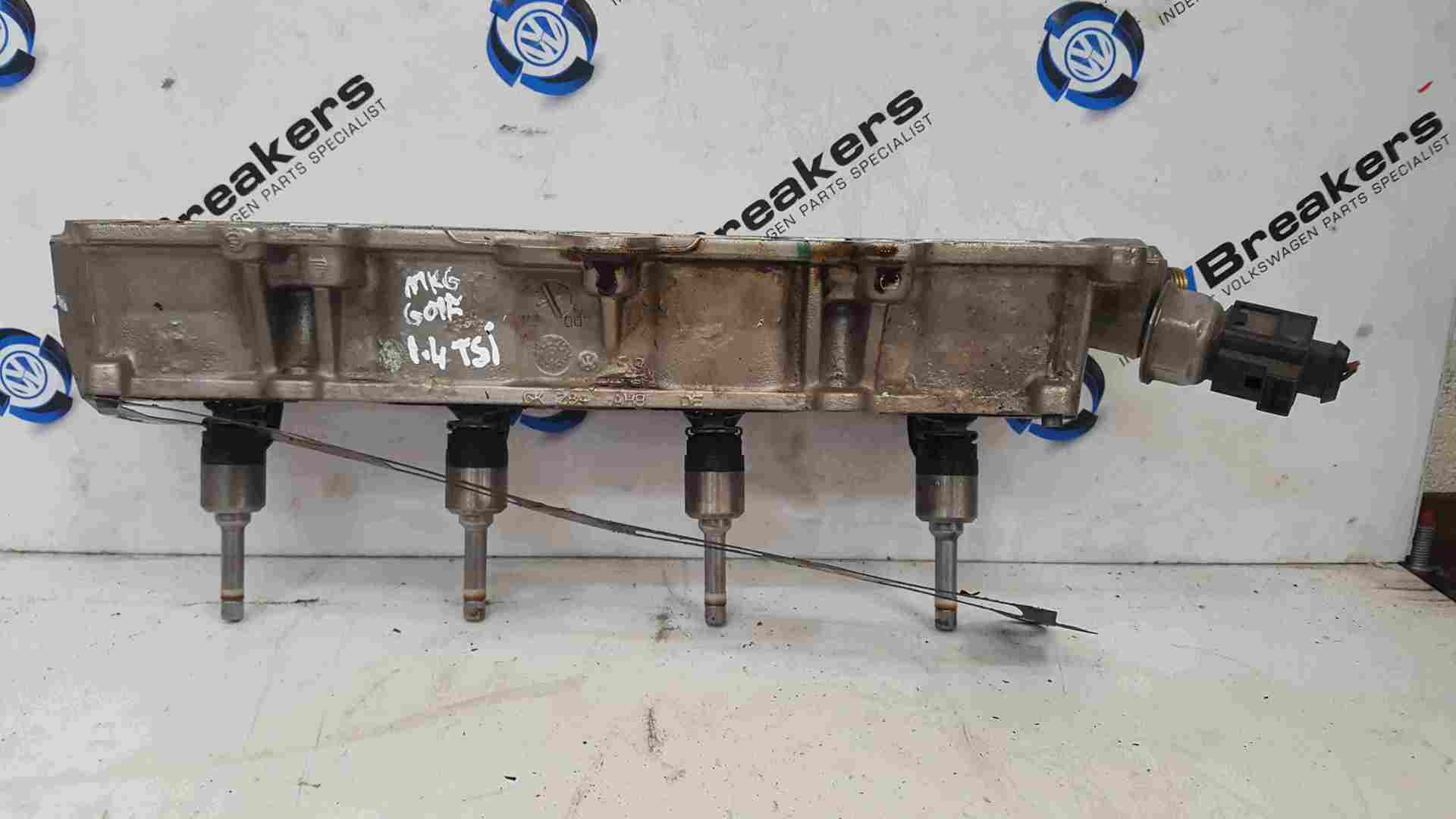 Volkswagen Golf MK6 2009-2012 1.4 TSi Fuel Injectors X4 + Rail CAXA