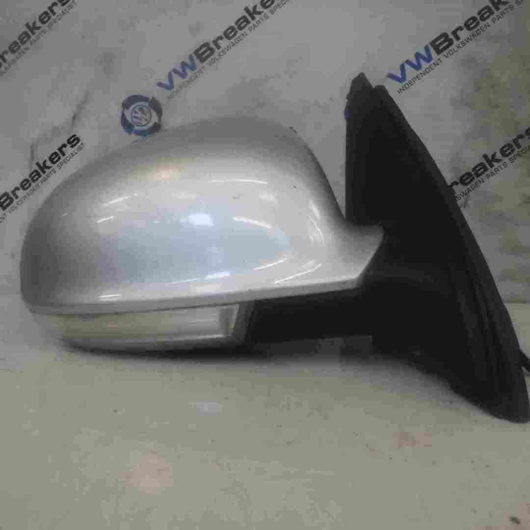 Volkswagen Golf MK6 2009-2012 Drivers OS Wing Mirror Silver LA7W