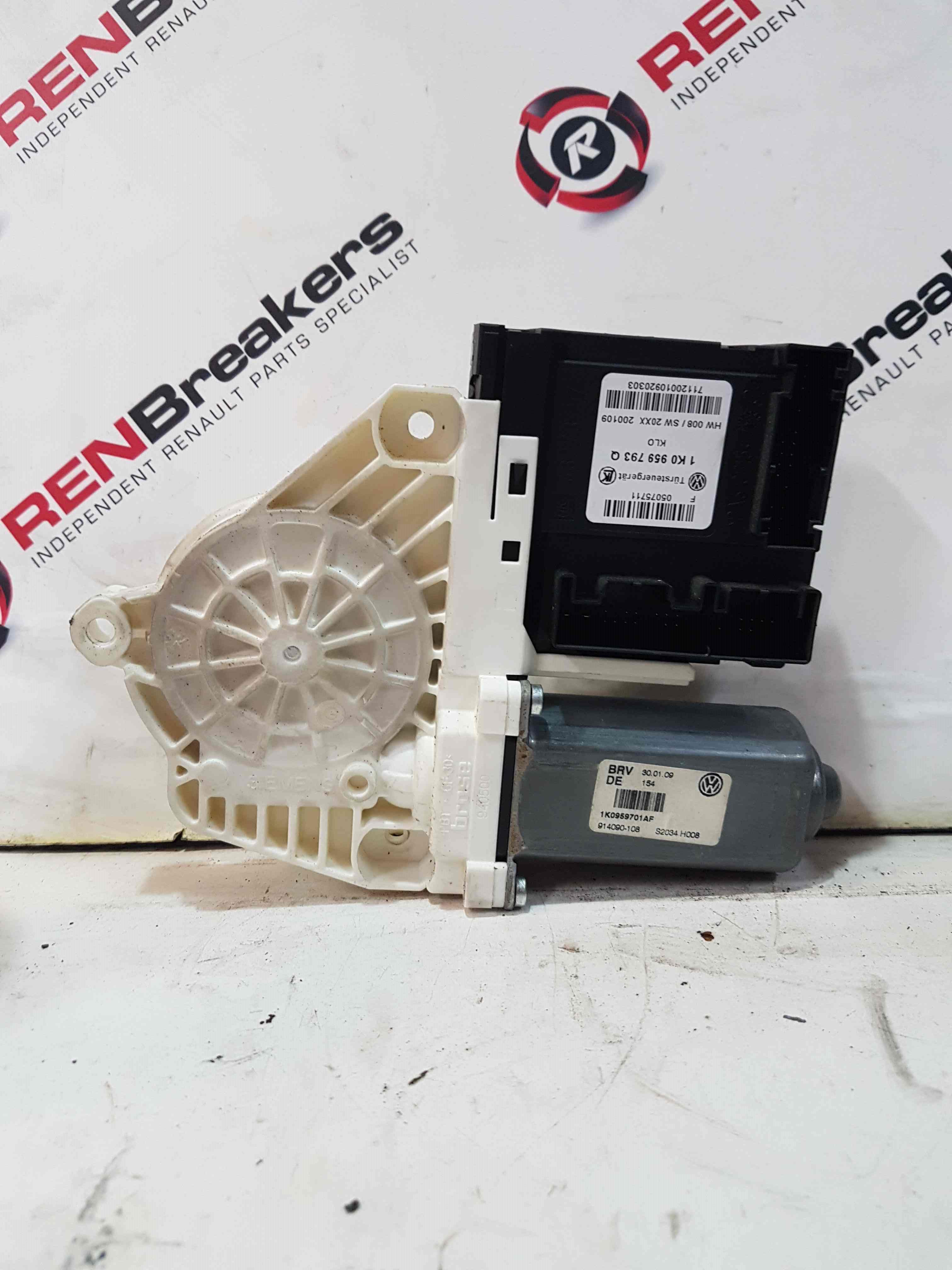 Volkswagen Golf MK6 2009-2012 Drivers OSF Front Window Motor  1K0959793Q