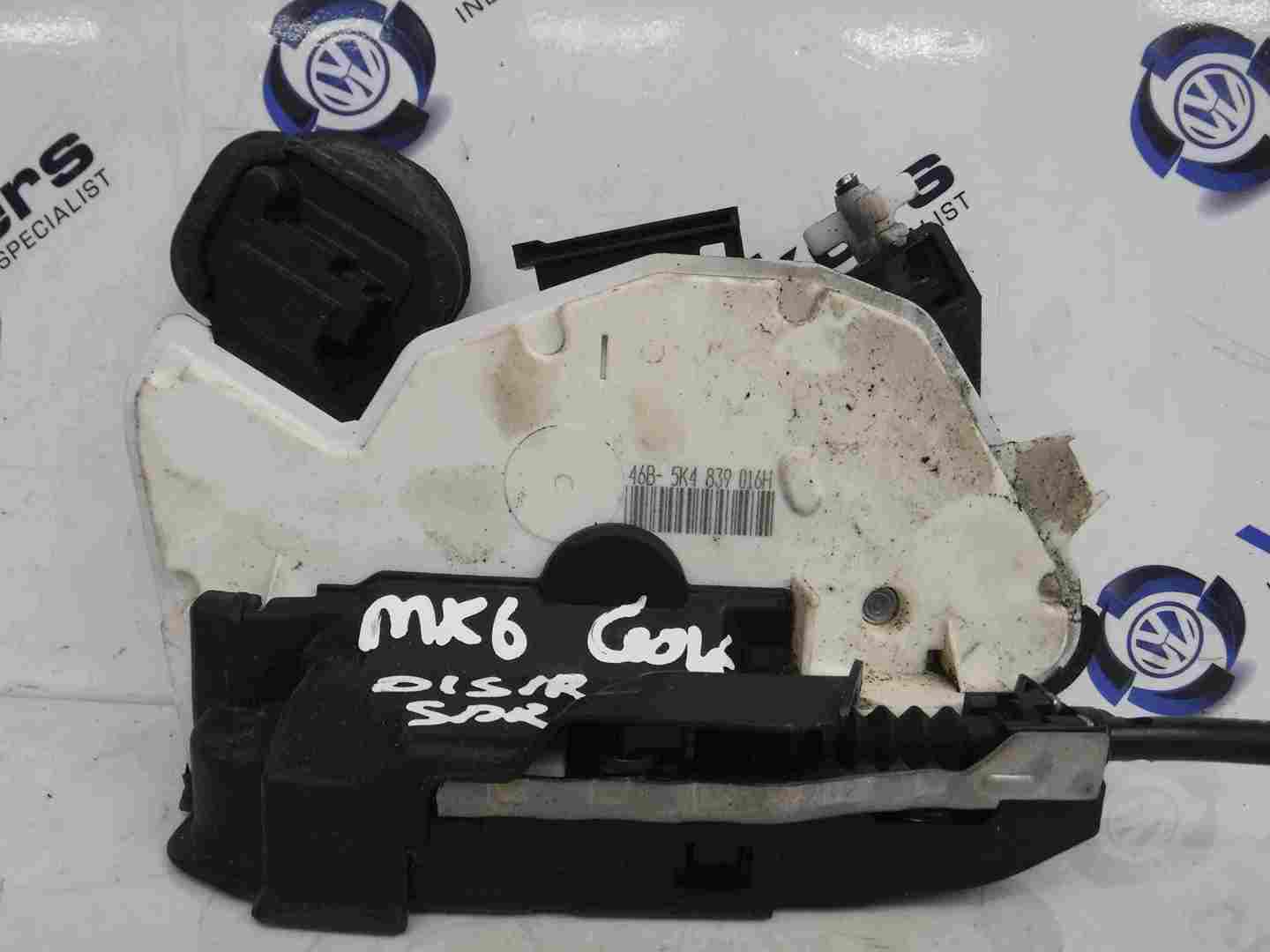 Volkswagen Golf MK6 2009-2012 Drivers OSR Rear Door Lock Mechanism 5K4839016B