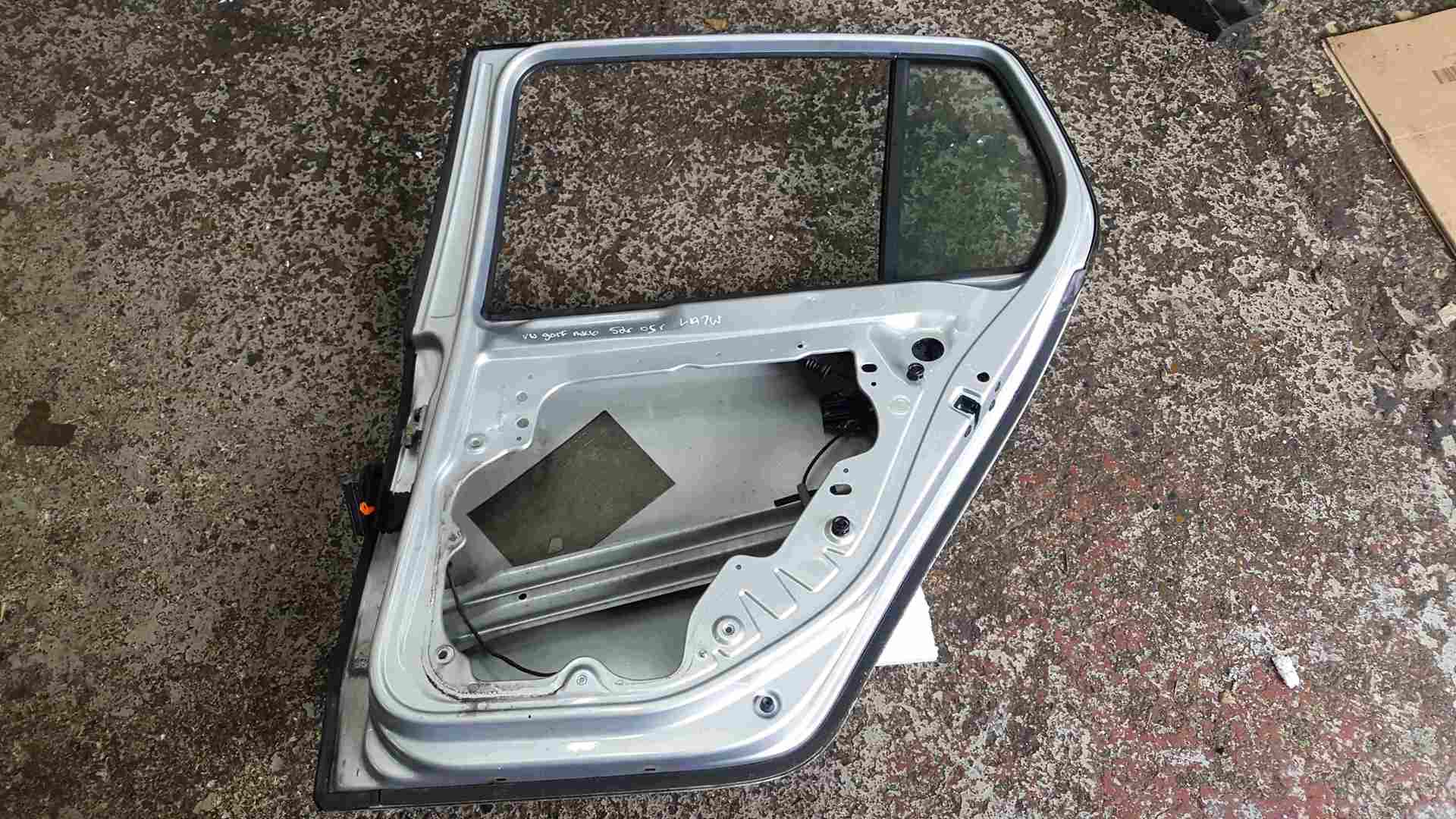 Volkswagen Golf MK6 2009-2012 Drivers OSR Rear Door Silver LA7W 5dr