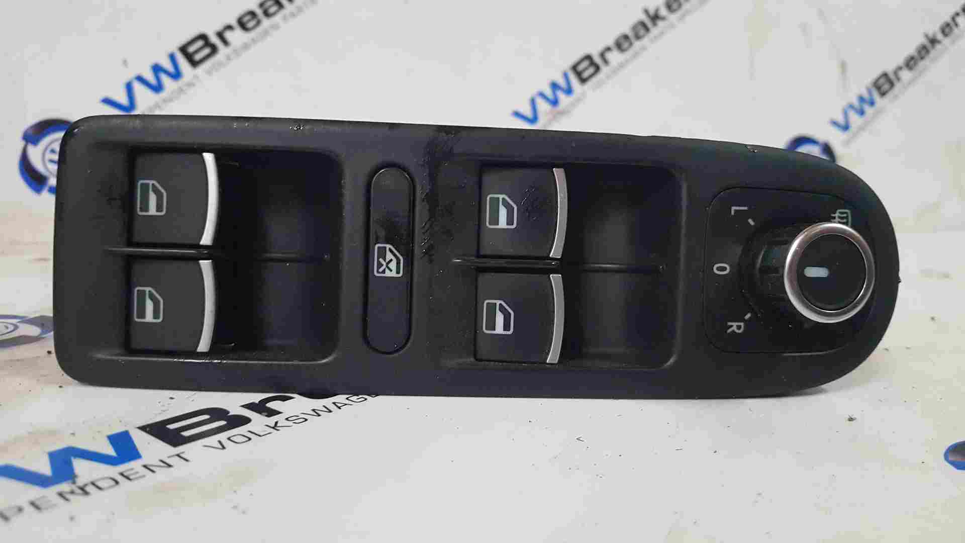 Volkswagen Golf MK6 2009-2012 Dual Window Switch Panel Mirror Adjuster Silver