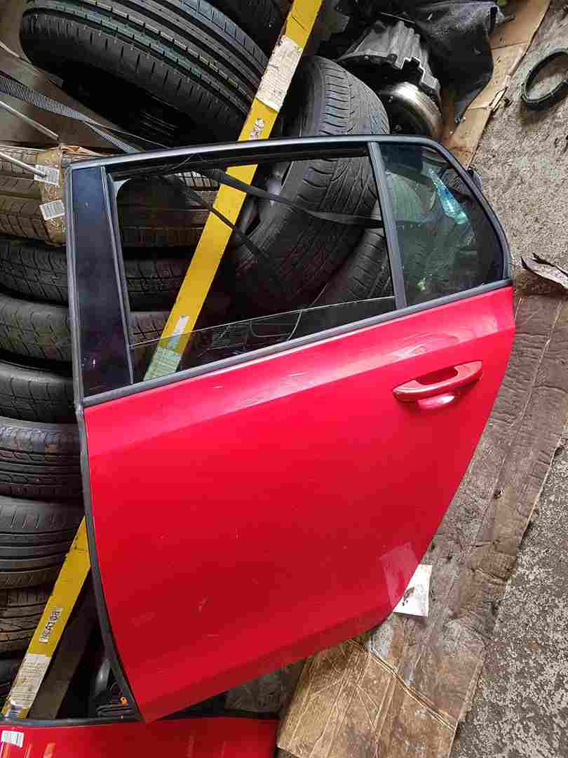 Volkswagen Golf MK6 2009-2012 NSR Passenger Side Rear Door RED Ly3d