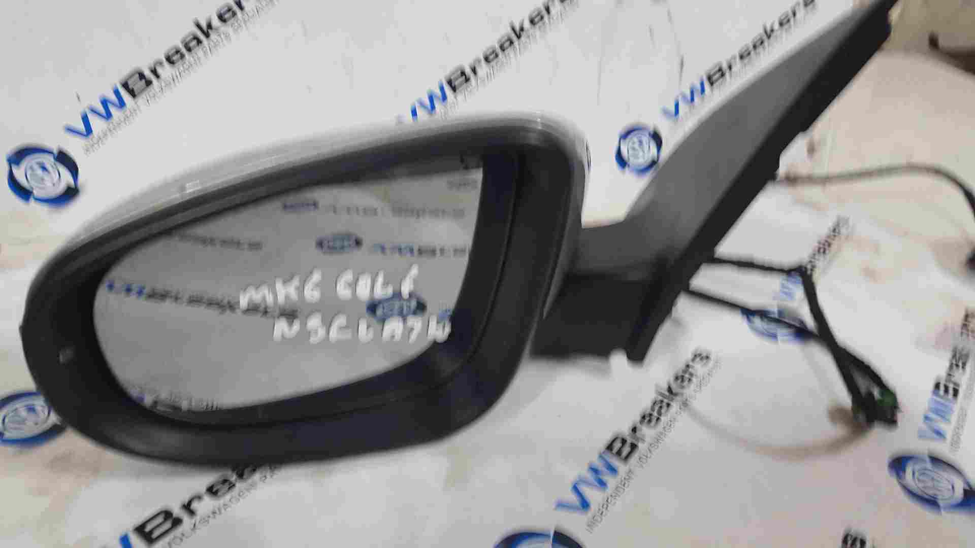 Volkswagen Golf MK6 2009-2012 Passenger Ns Wing Mirror Silver La7w NSF