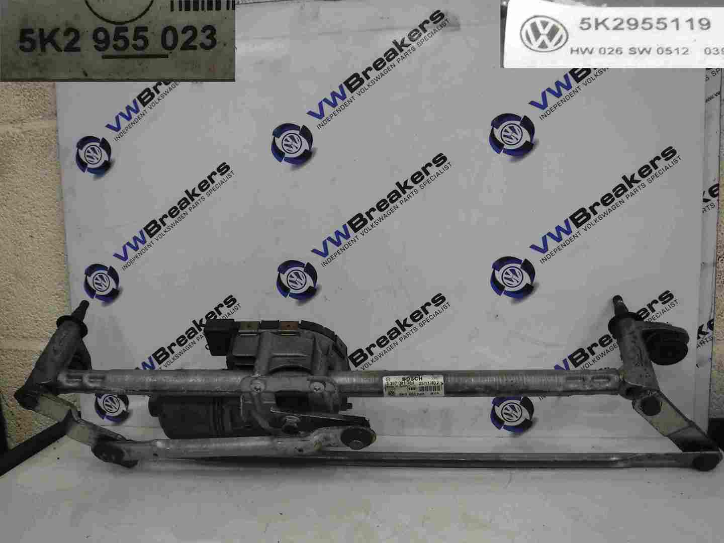 Volkswagen Golf MK6 2009-2012 Windscreen Wiper Motor + Linkage 5K2955023